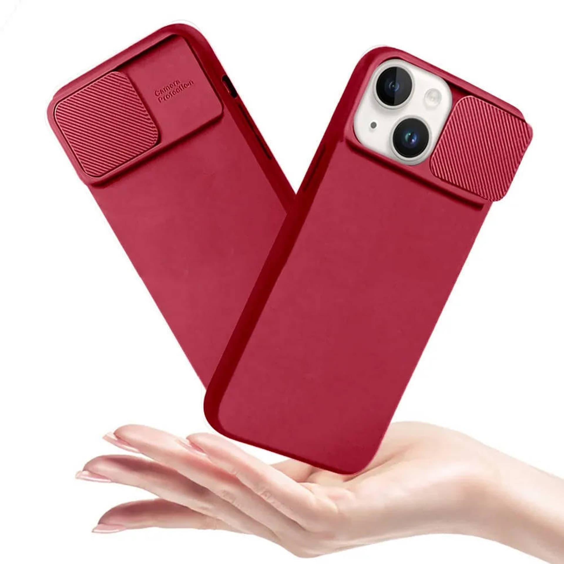 

Etui XIAOMI REDMI NOTE 12 5G Silikonowe z Osłoną na Aparat Nexeri Silicone Lens burgundowe