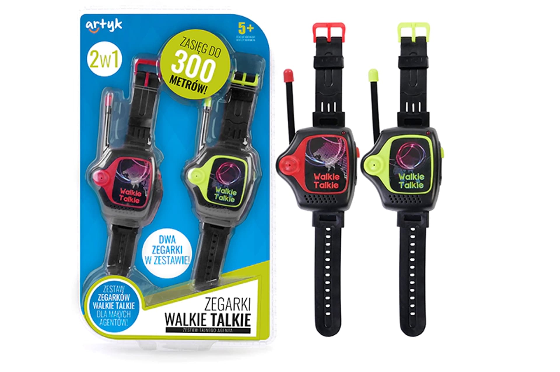 

ZESTAW ZEGAREK WALKIE TALKI KRÓTKOFALÓWKA ŁOKI TOK