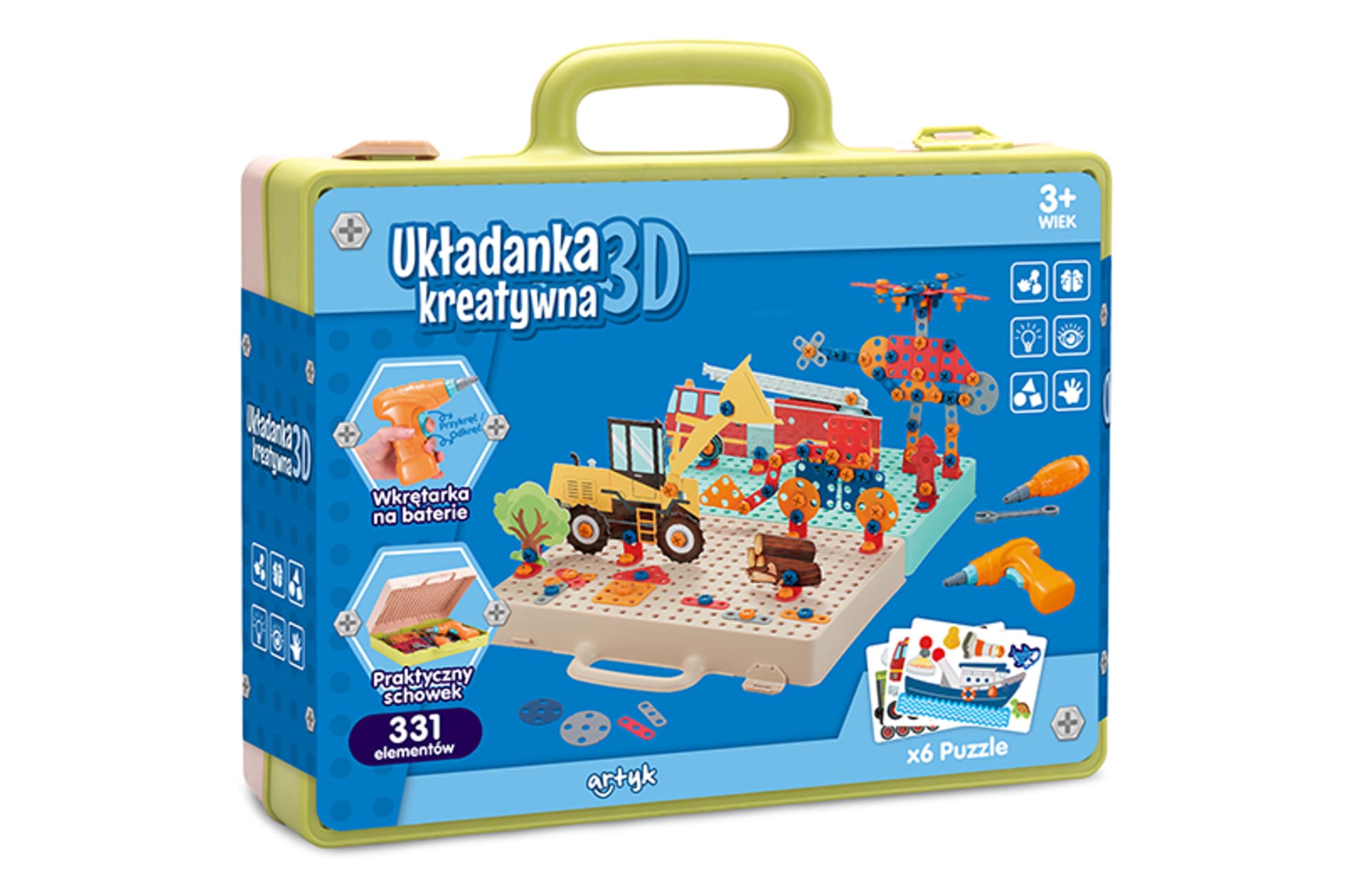 

WKRĘTARKA WIERTARKA ZESTAW KONSTRUKCYJNY ŚRUBKI 3D