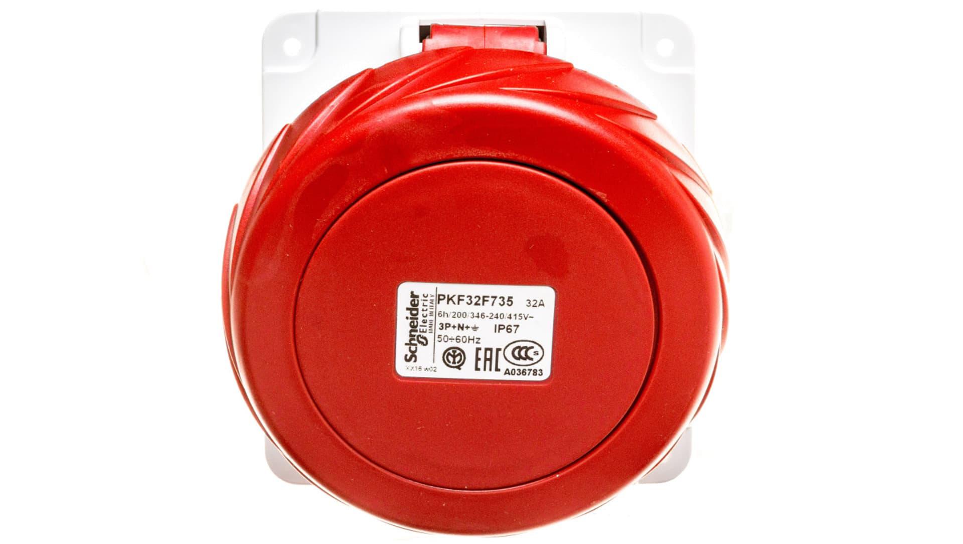

Gniazdo tablicowe 5P 32A 400V czerwone IP67 PKF32F735
