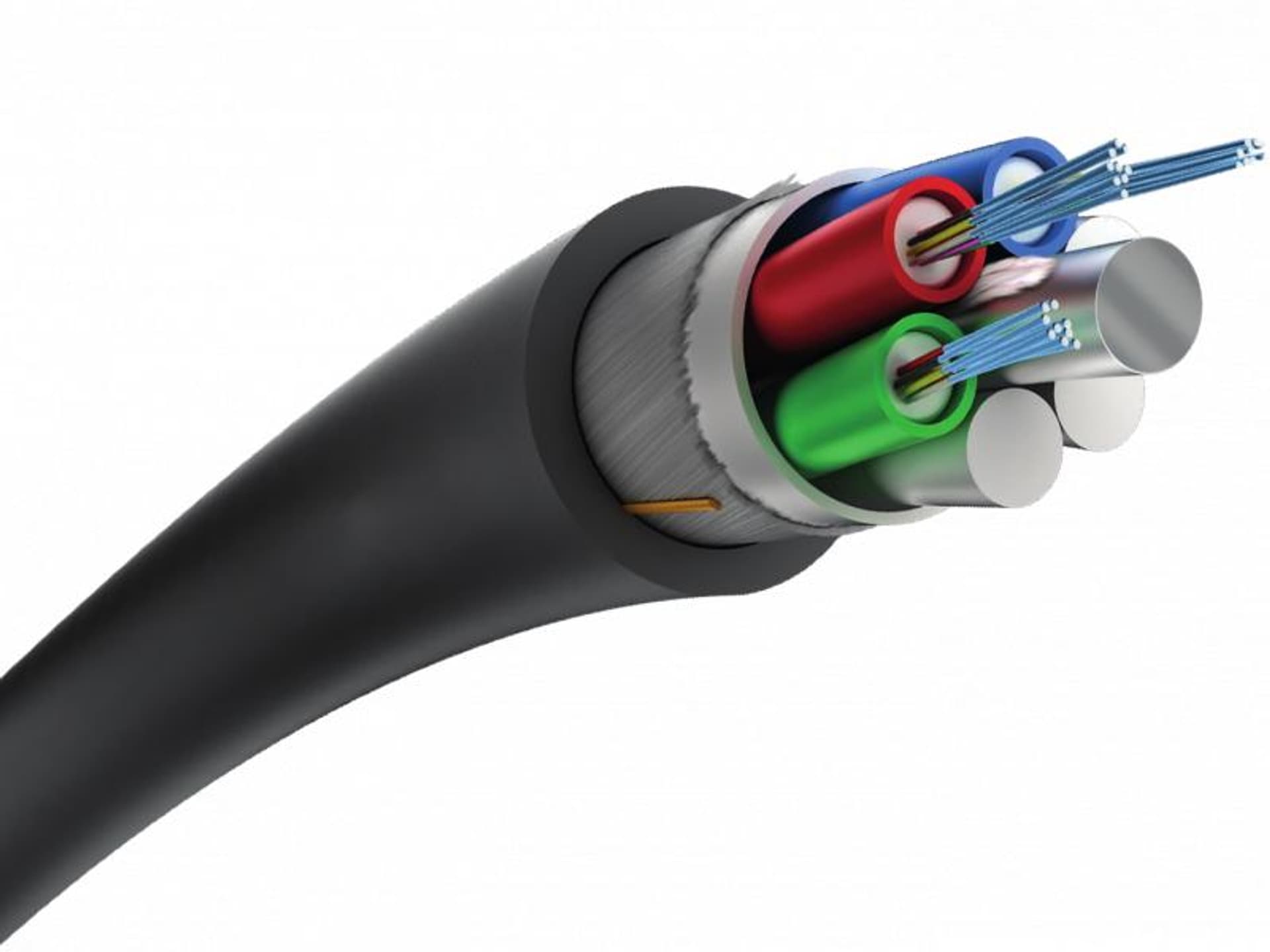 

Kabel światłowodowy Z-XOTKtsdDb 24J 4T6F ITU-T G.652D 1.8kN