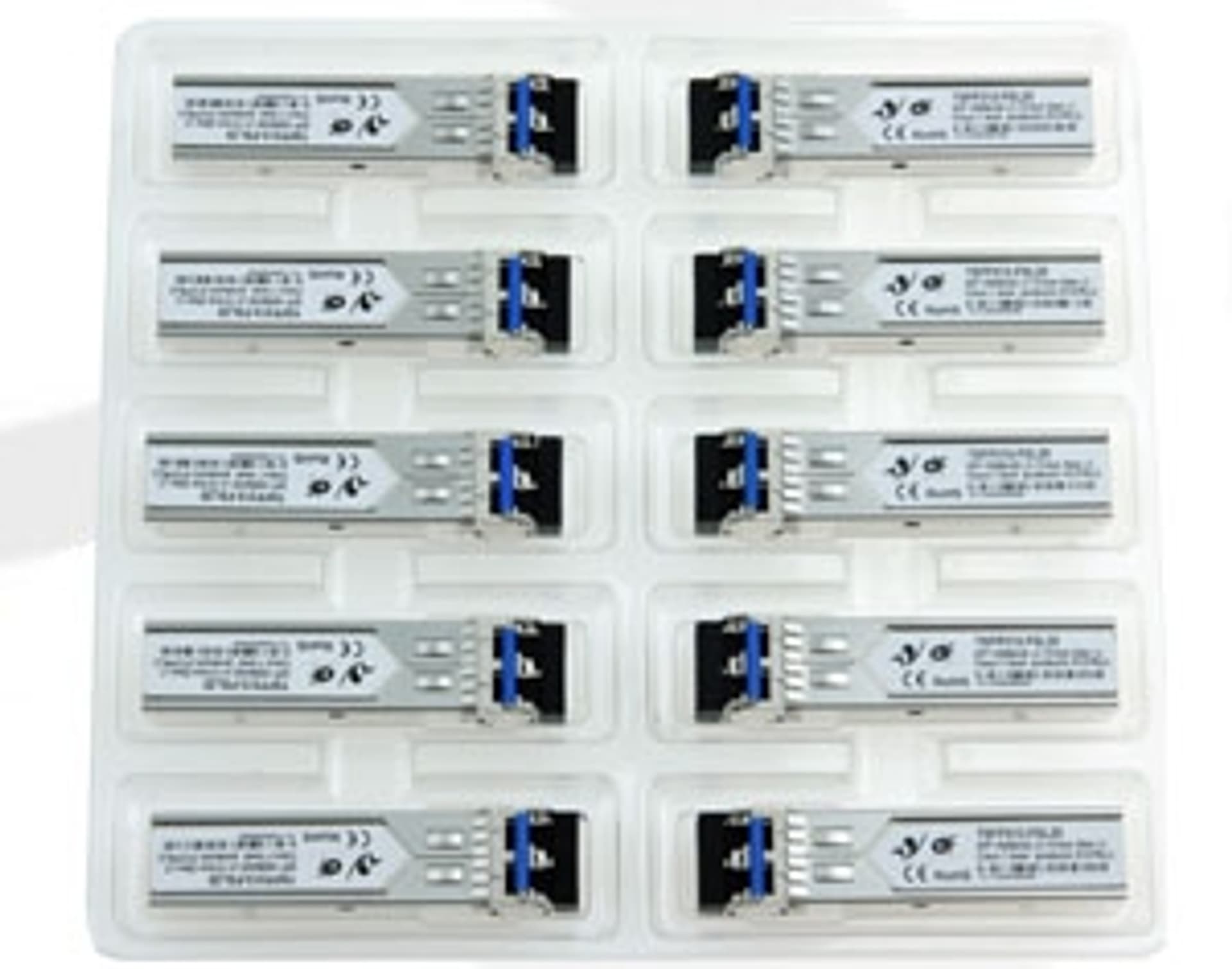 

Zestaw: 10 x CBF Moduł SFP 1,25Gb SM 1310nm 10km LC duplex DDMI