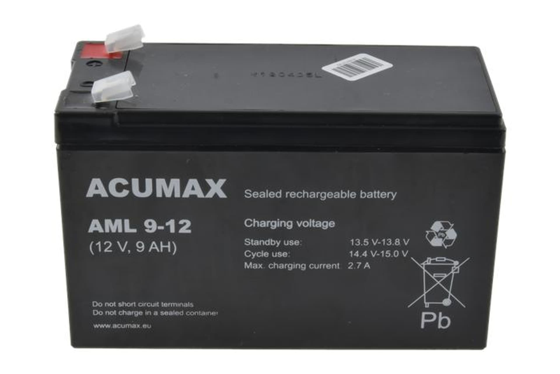 

Akumulator AGM ACUMAX AML 9-12 12V 9Ah