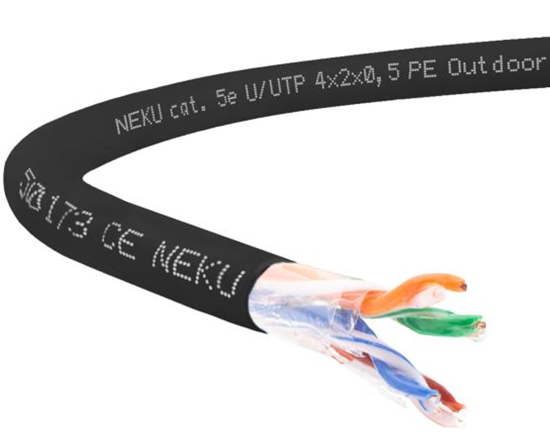 

Kabel zewnętrzny żelowany UTPw kat.5e U/UTP 4x2x0,5 (100m)