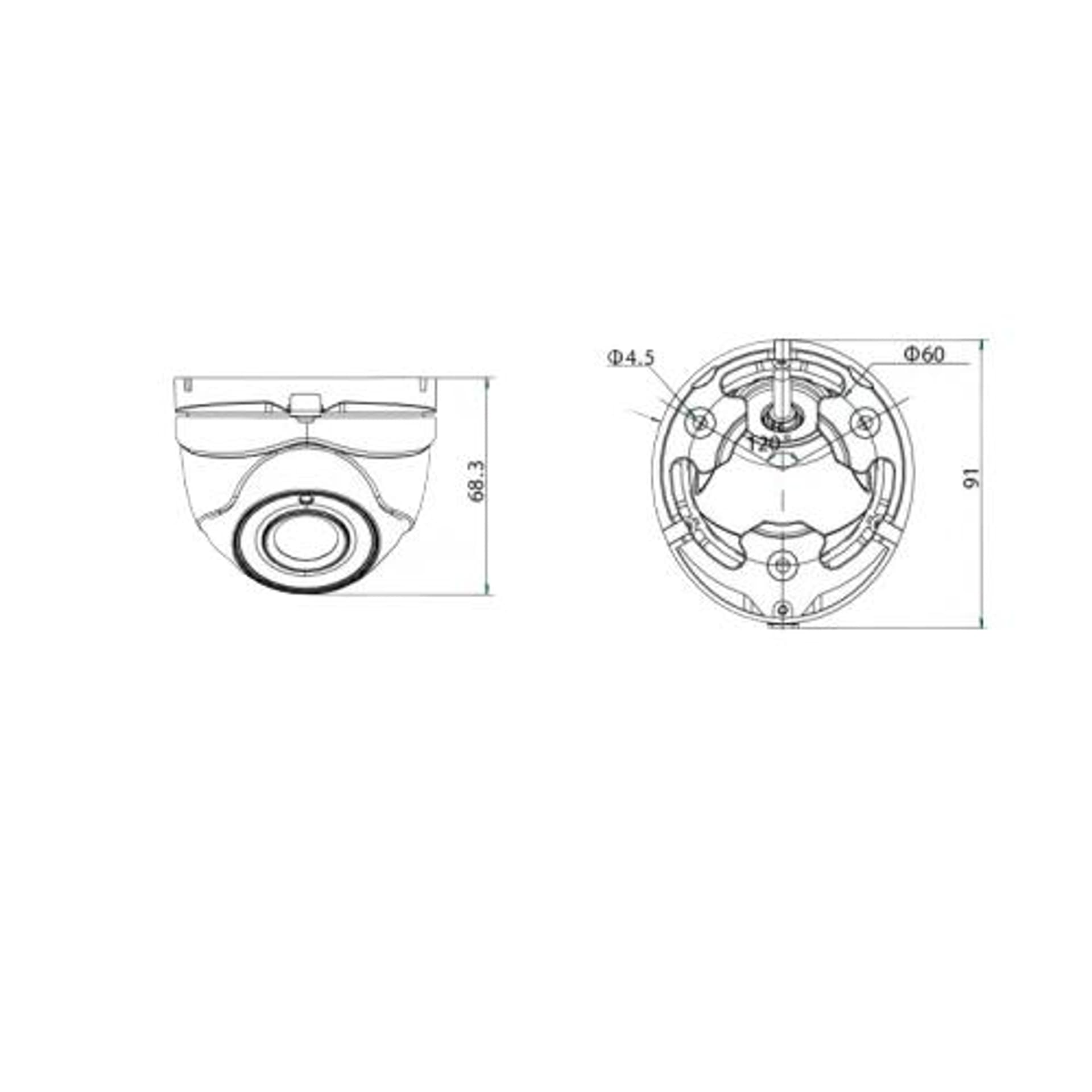 

Kamera Turbo HD HQ-TA5028D-IR-P 5Mpx 2.8mm IR20