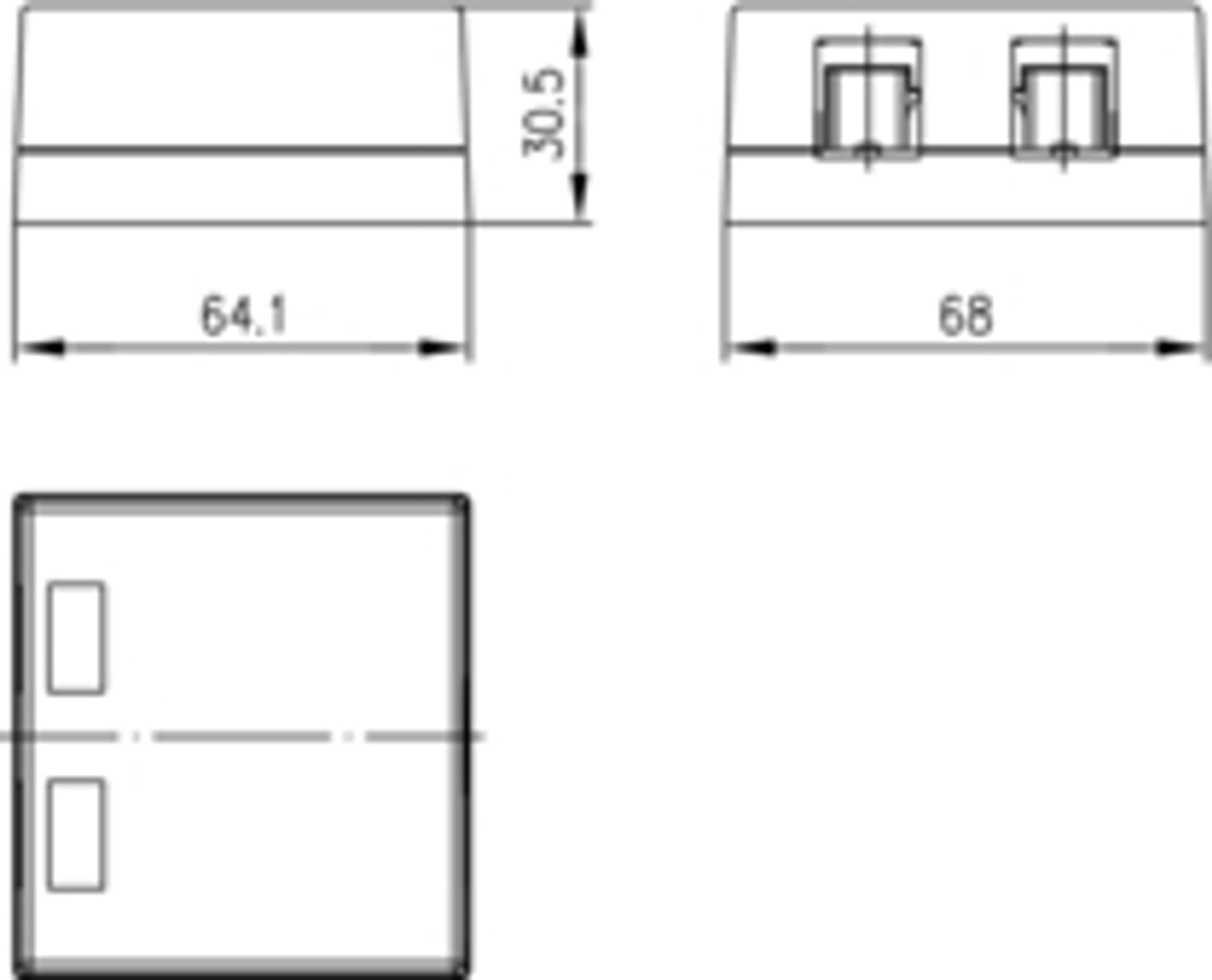 

Podwójna Puszka 68x64, 2x AP compact, bez modułów H02000B0065 Telegartner