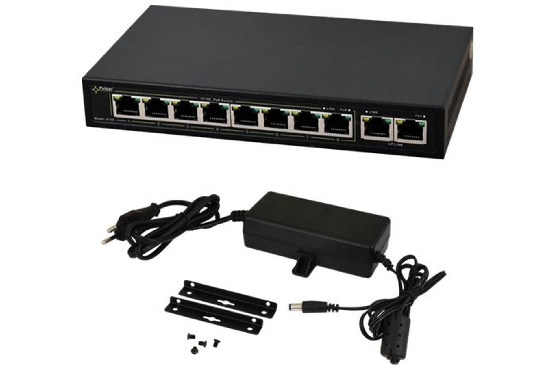 

Pulsar S108-90W switch 10-portowy PoE dla 8 kamer IP