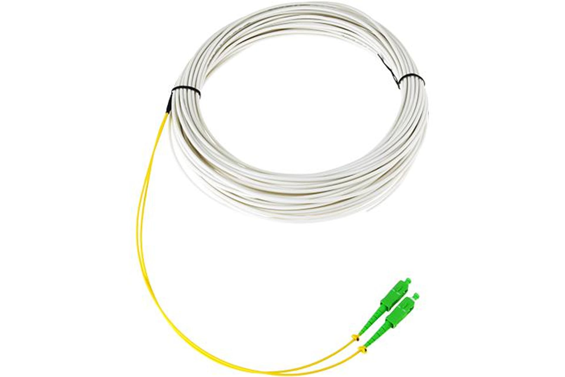 

CBF Patchcord 2xSC/APC SM 2J zakończony jednostronnie G.657A2 25m