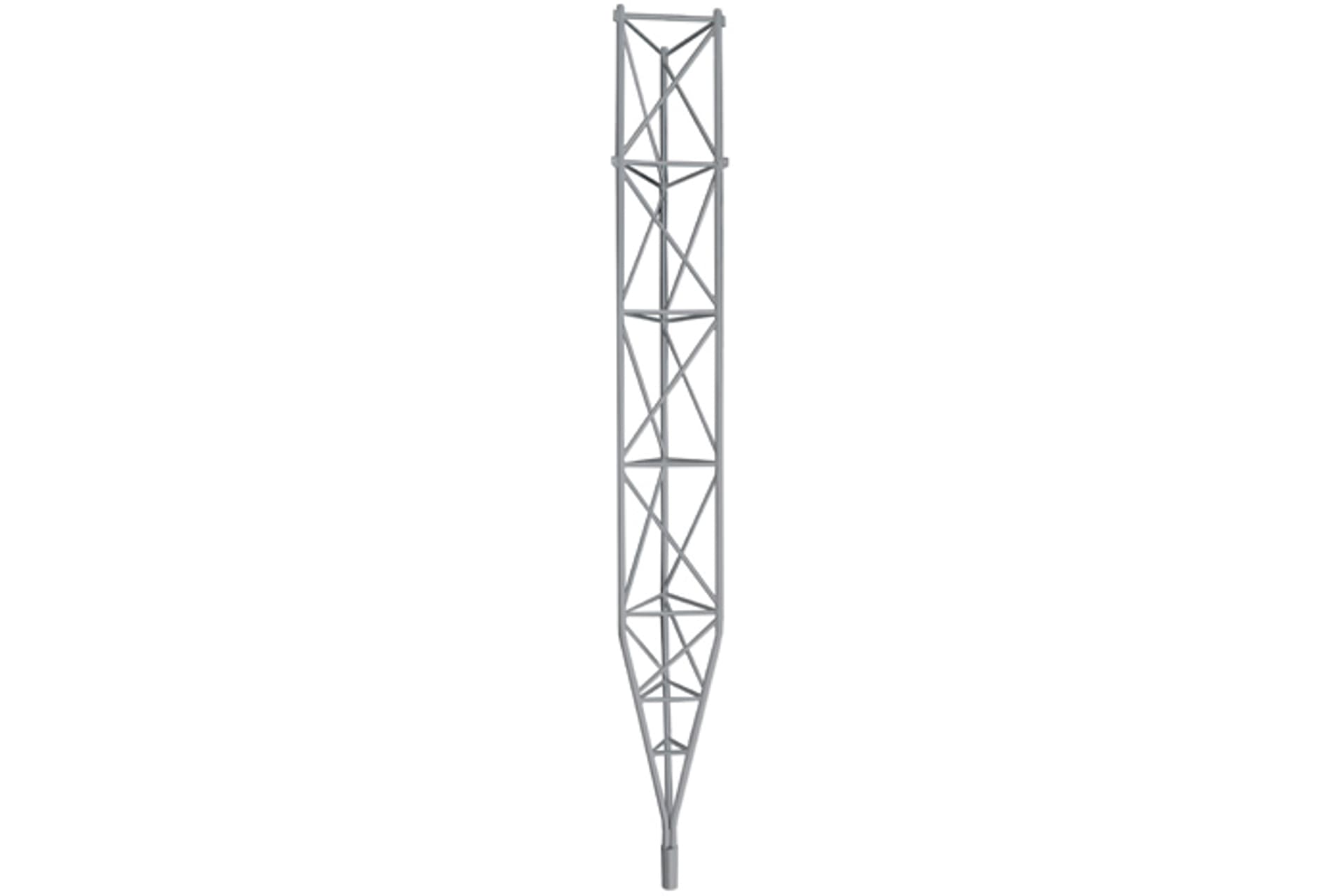

Aluminiowy maszt kratownicowy M435 bez osprzetu - wysokość 14m