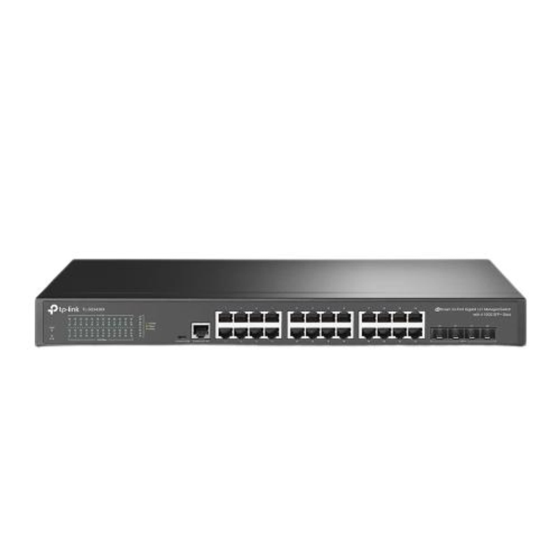 

TP-Link TL-SG3428X - przełącznik zarządzalny L2+ JetStream, 24 porty gigabitowe, 4 sloty SFP+ 10 GE