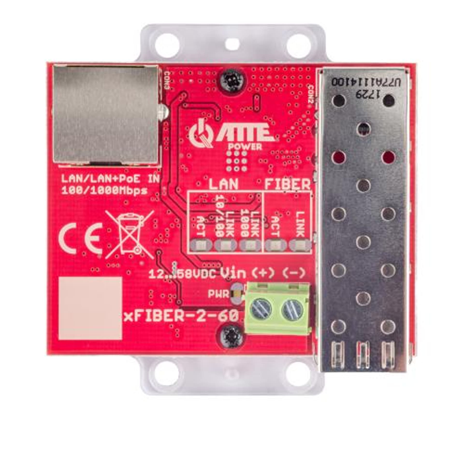 

Gigabitowy media konwerter Ethernet - SFP zasilany z PoE