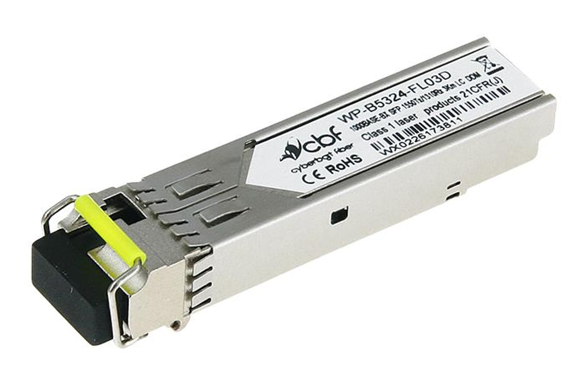 

CBF Moduł SFP WDM 1,25Gb SM Tx=1550nm 3km LC simplex DDM