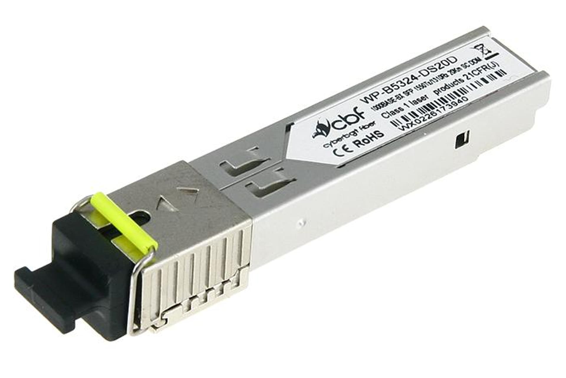 

CBF Moduł SFP WDM 1,25Gb SM Tx=1550nm 20km SC simplex DDM