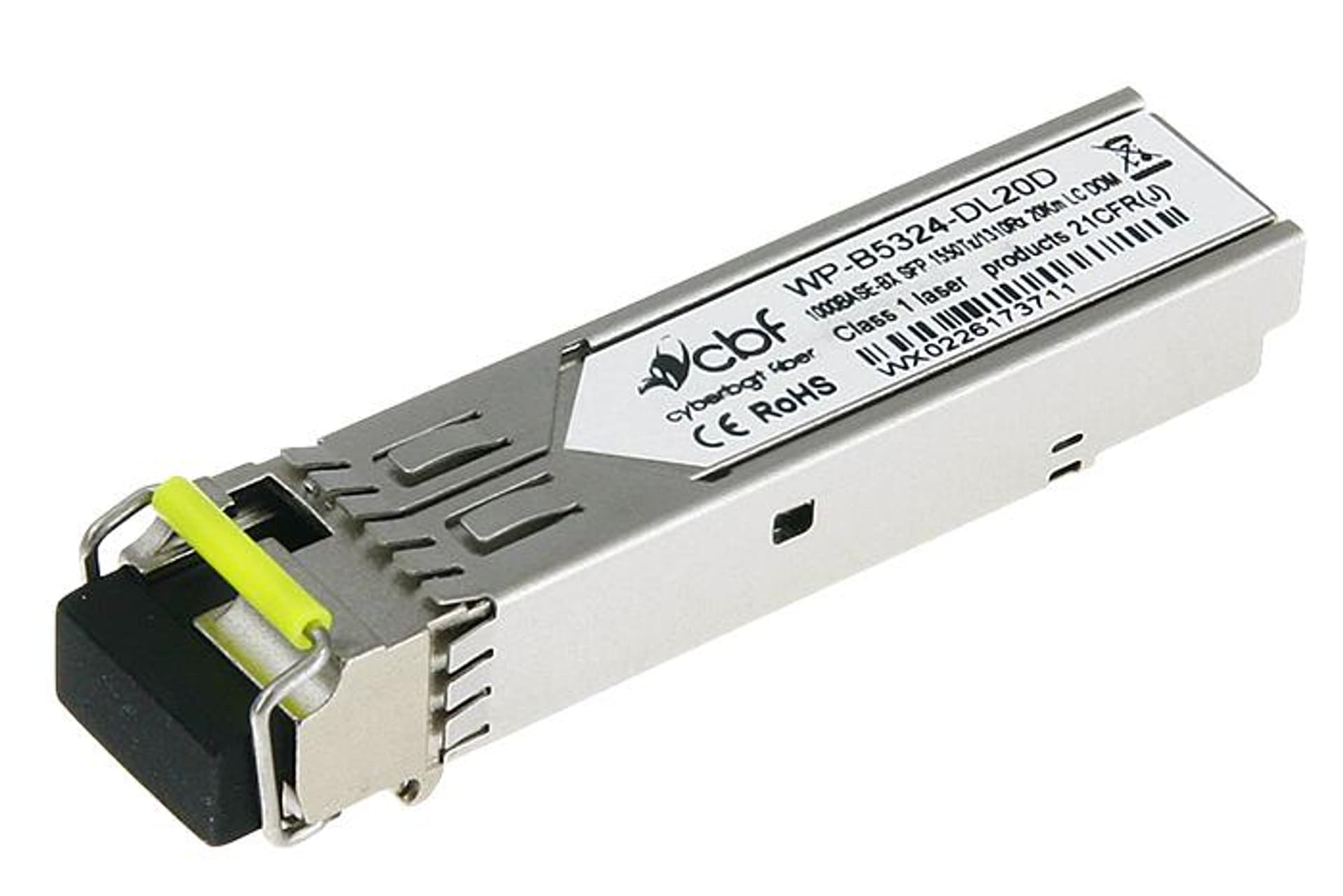 

CBF Moduł SFP WDM 1,25Gb SM Tx=1550nm 20km LC simplex DDM