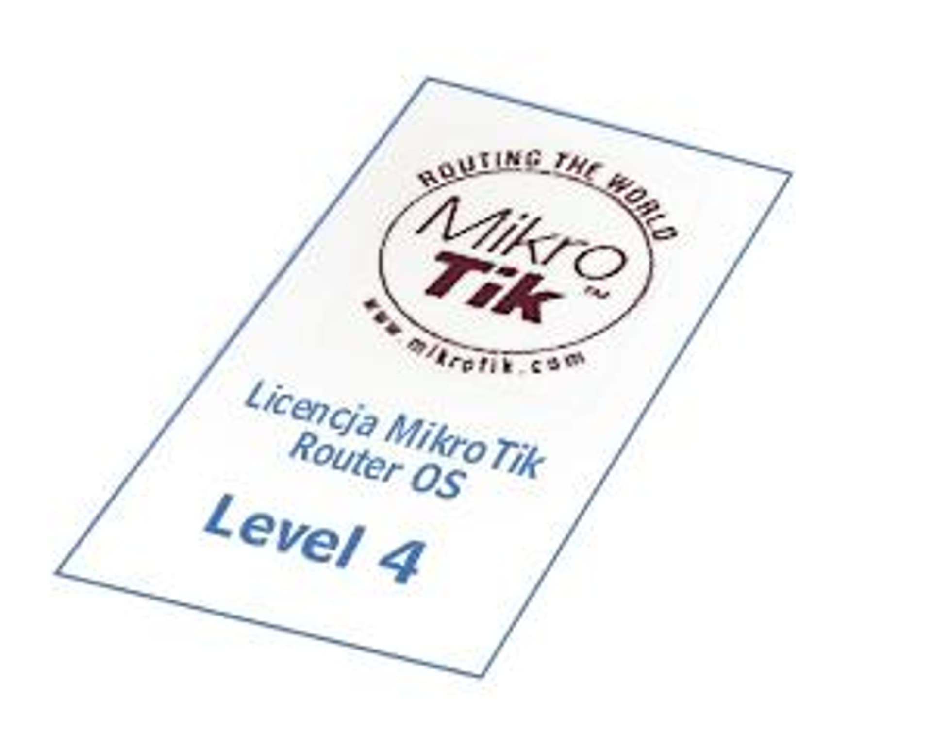 

Licencja MikroTik Router OS poziom 4