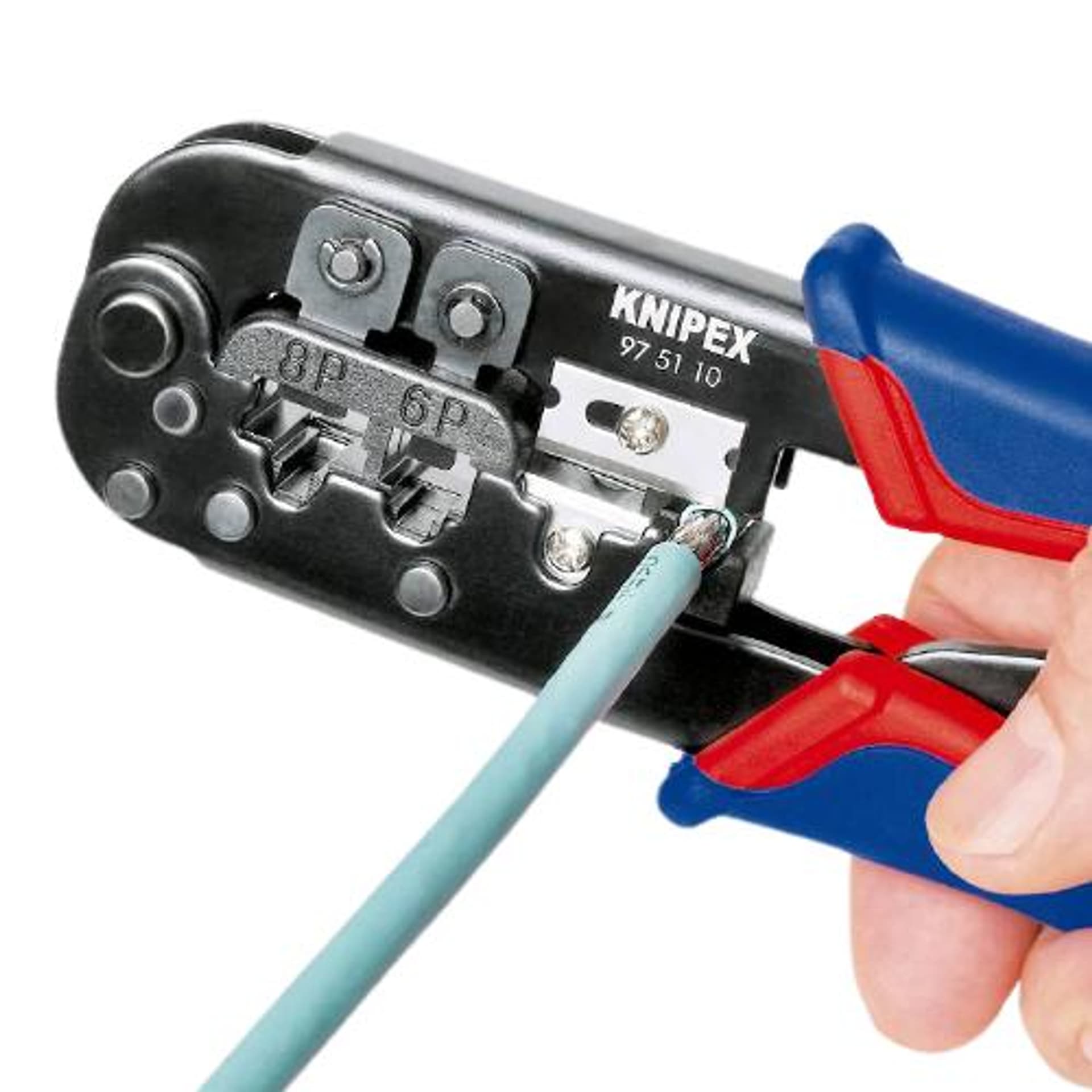 

Zaciskarka RJ11/ RJ12 / RJ45 KNIPEX 97 51 10