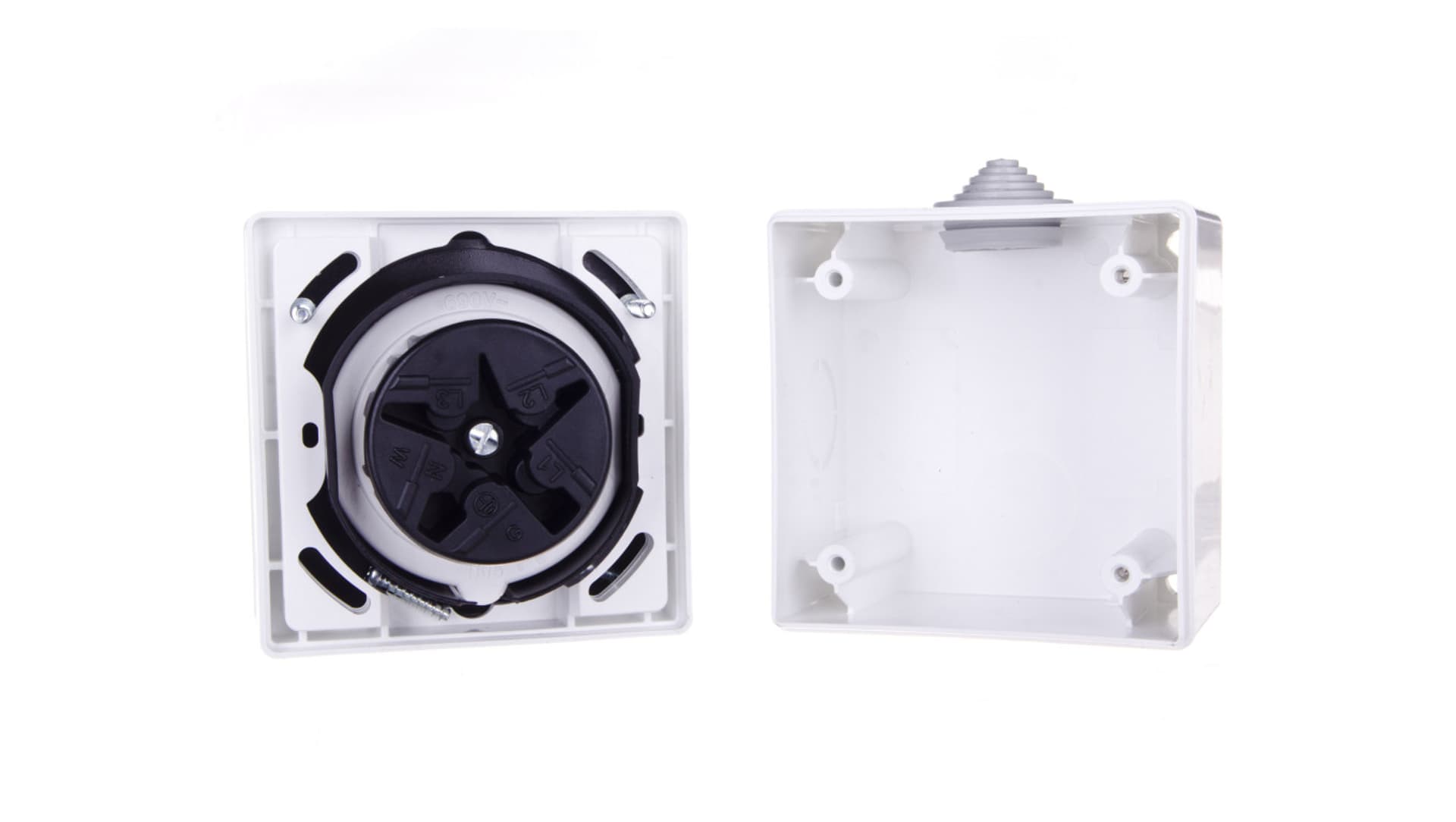 

Gniazdo natynkowe przelotowe 16A 5P 400V białe IP44 DESIGN 865-6v