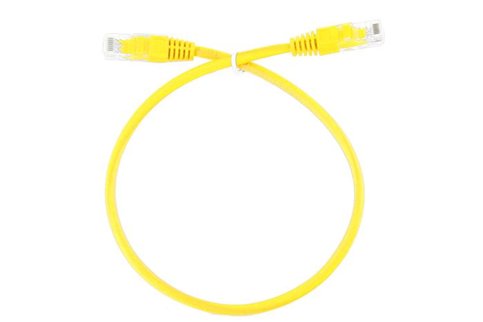 

Patchcord UTP Kategorii 5e 0.5m żółty