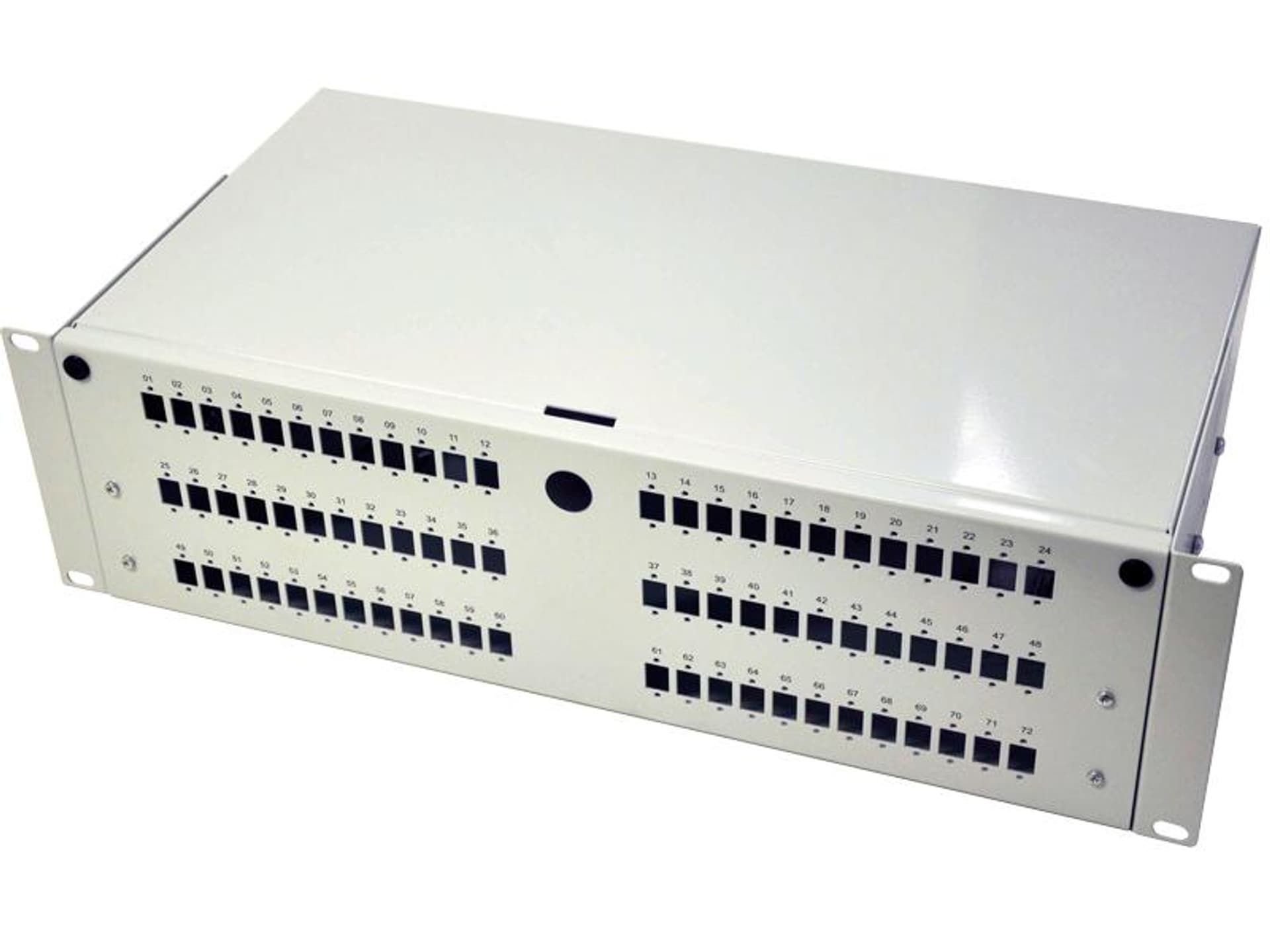 

Przełącznica wysuwana teleskopowa 72xSC simplex 19'' 3U