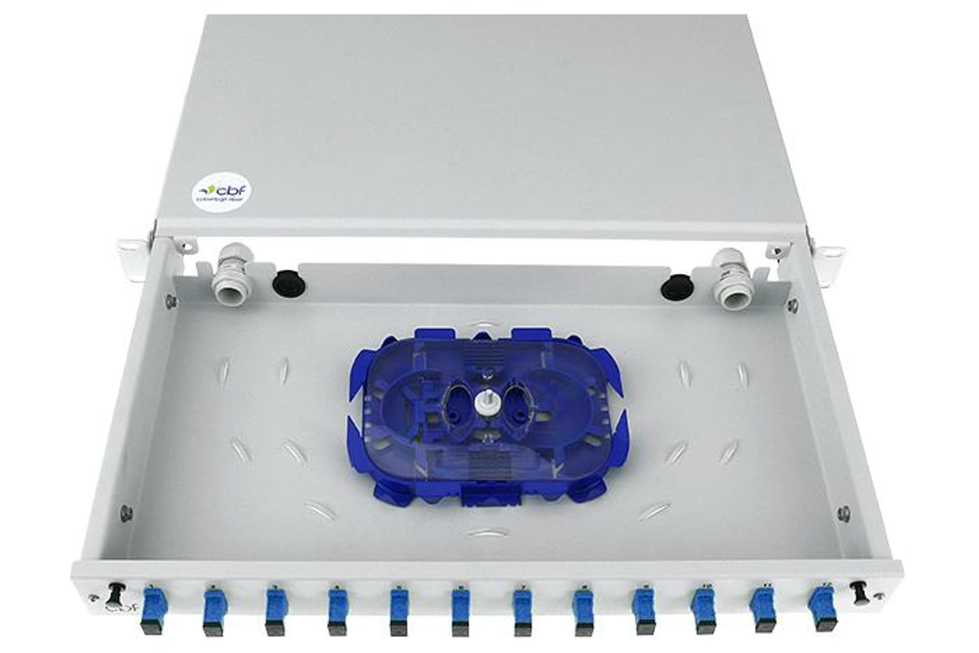 

Kompletna przełącznica CBF 12xSC/PC simplex 1U 19'' wysuwana