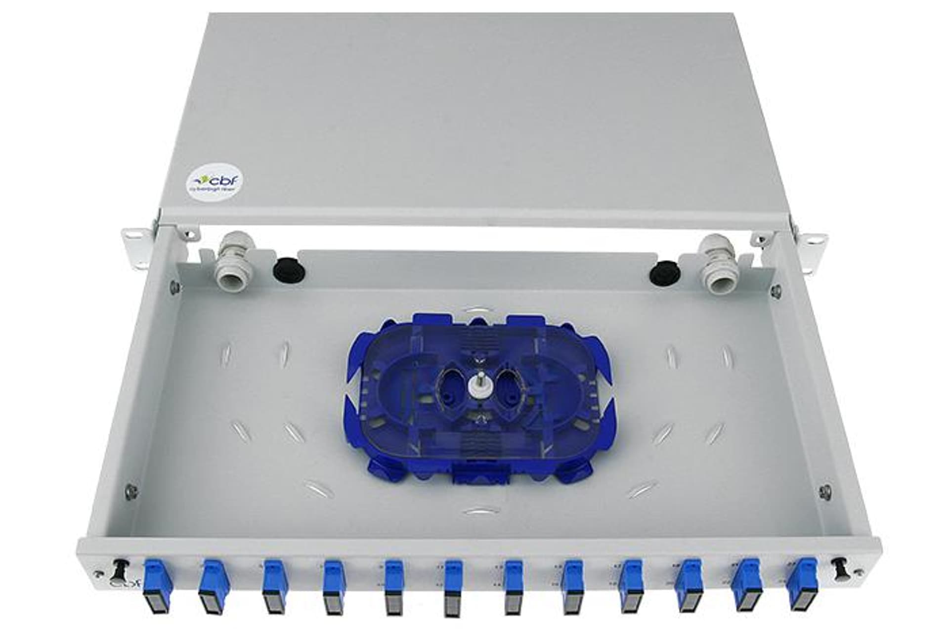 

Kompletna przełącznica CBF 12xSC/PC duplex 1U 19'' wysuwana