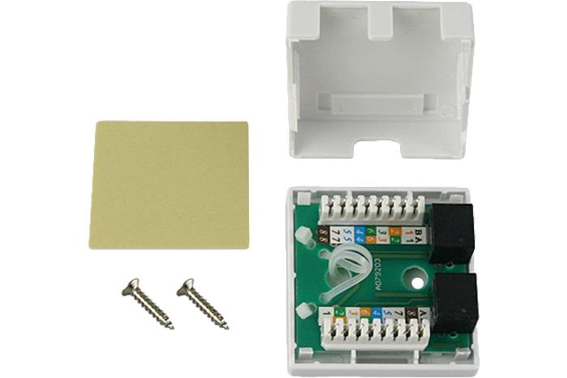 

Gniazdo 2 x RJ45 Cat5e natynkowe