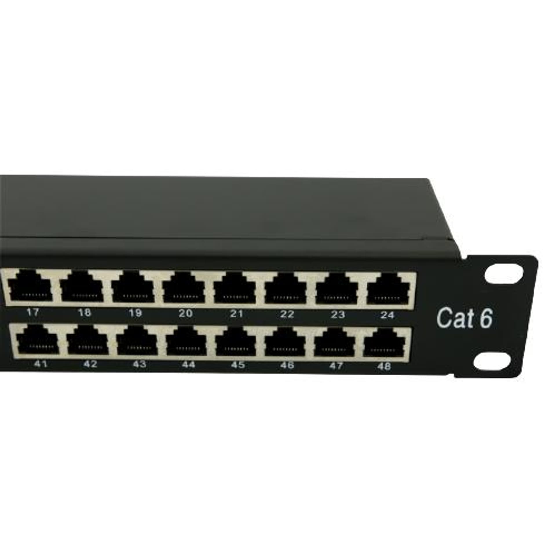 

Patch panel 48 portów STP kat. 6 RJ-45 1U 19 z podstawką