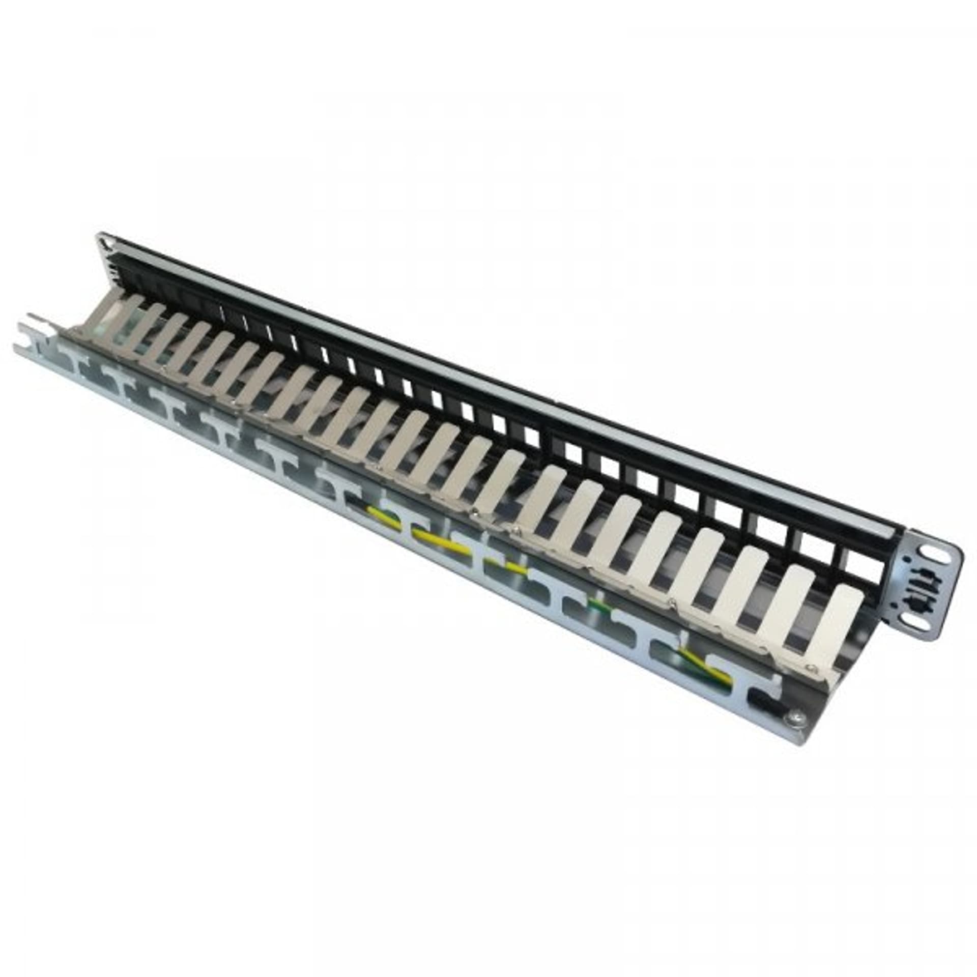 

Patch panel 24 porty niewyposażony(pusty) ekranowany do szafy Rack 19, Pusty) ekranowany do szafy rack 1