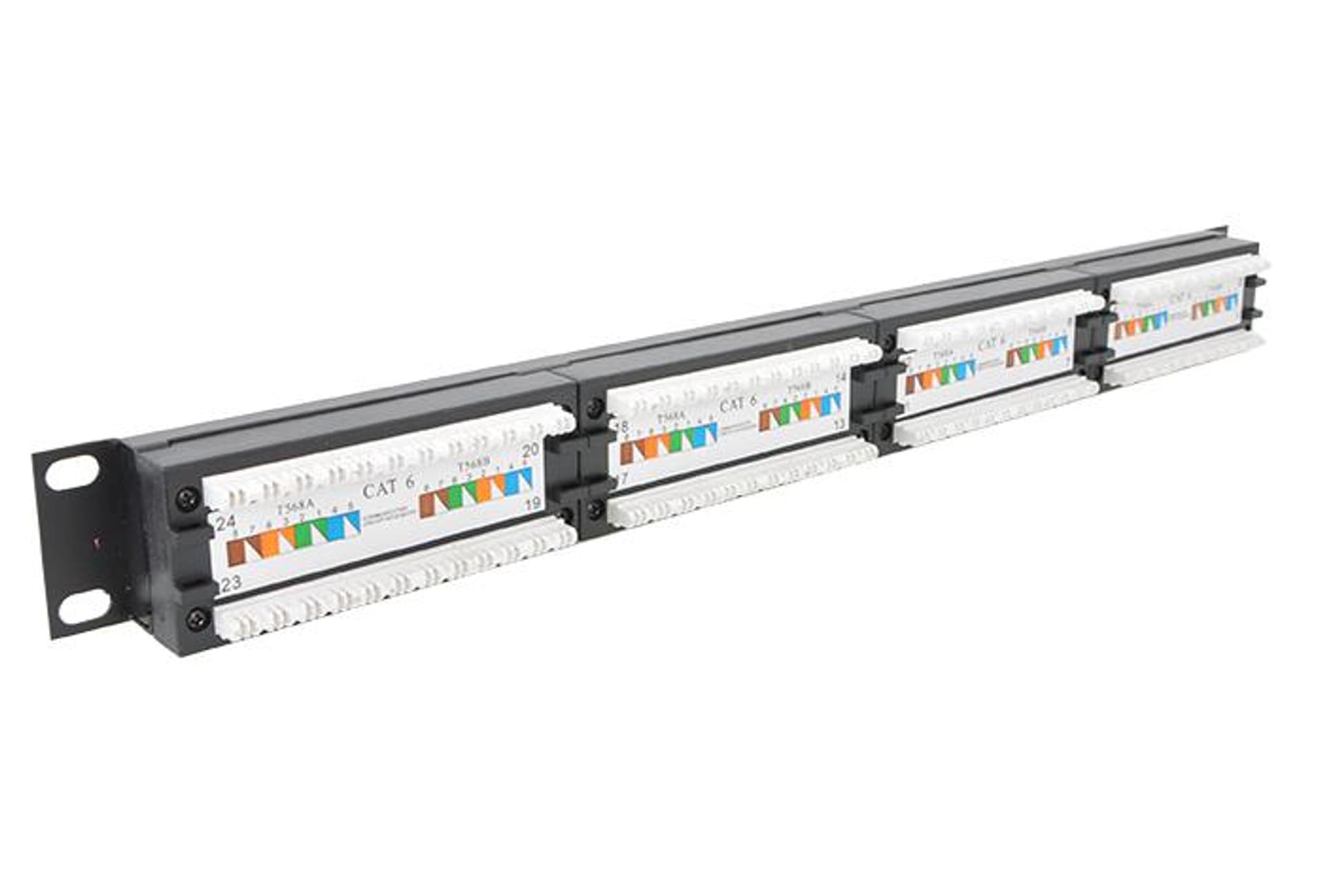 

Patch panel 19 RJ-45 24 porty Cat.6