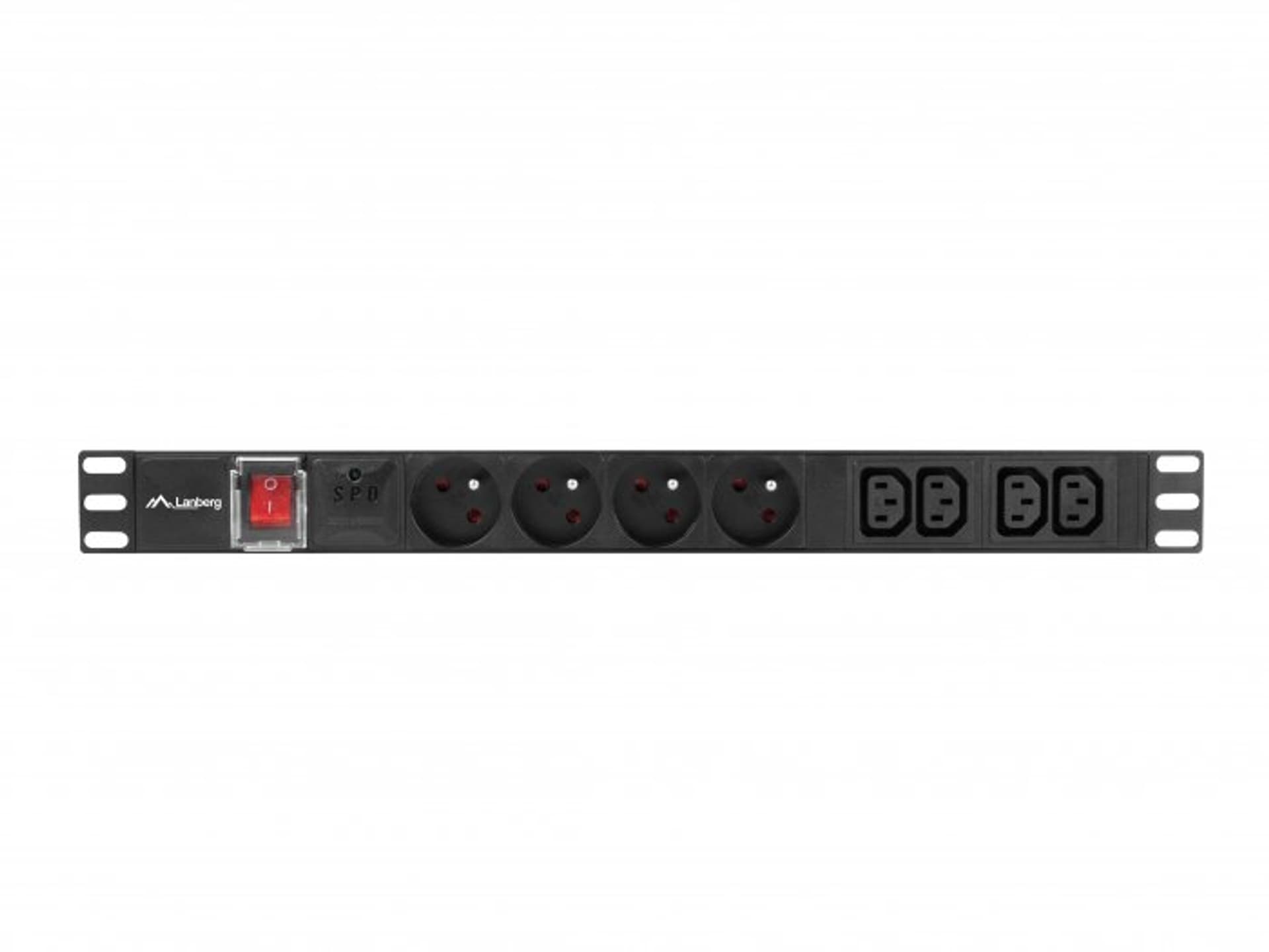 

LISTWA ZASILAJĄCA RACK PDU 19 1U 10A 4X 230V PL 4X IEC C13 2M CZARNA C14