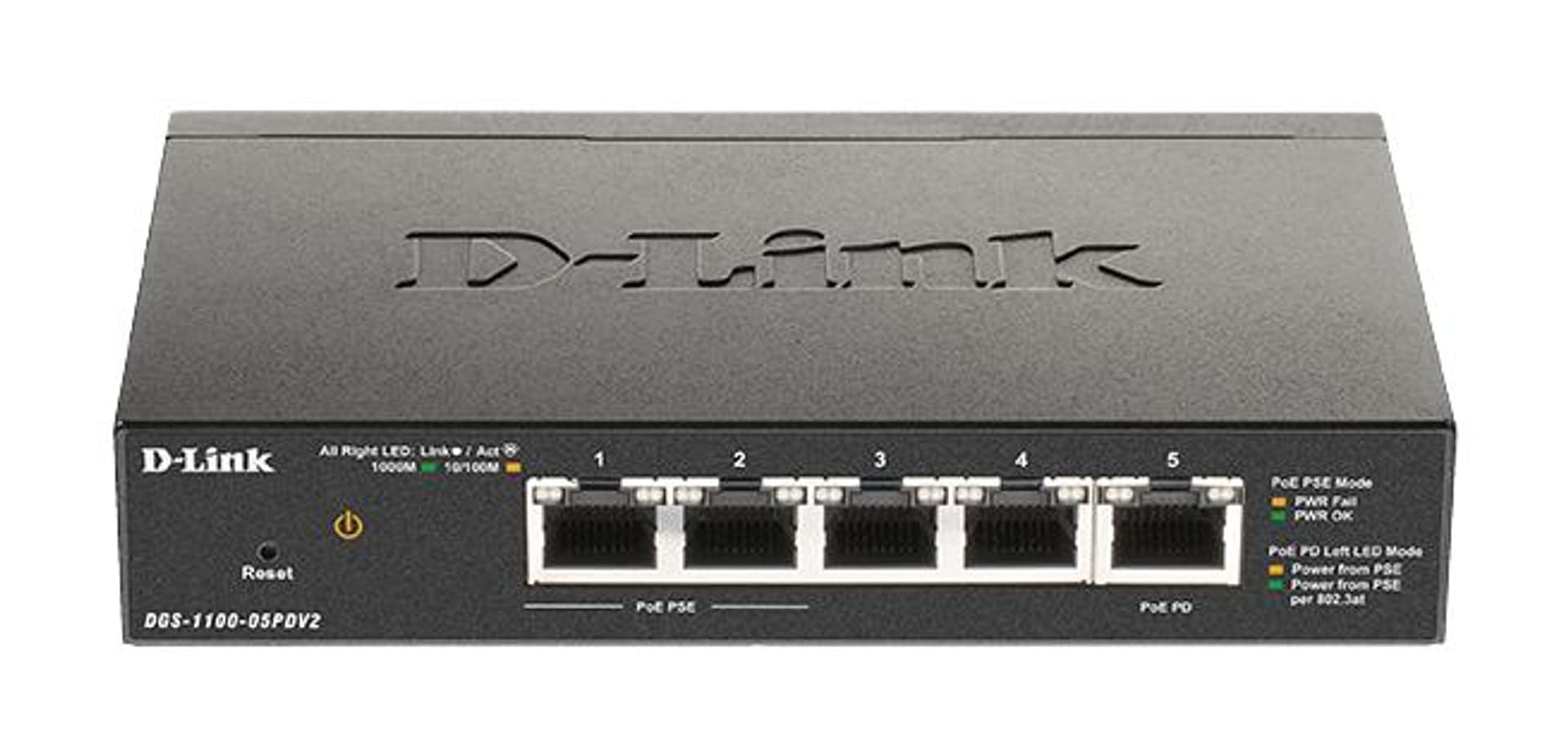 

D-Link DGS-1100-05PDV2 5-Port Gigabit PoE-IN / PoE-Out Smart Managed Switch Promocja