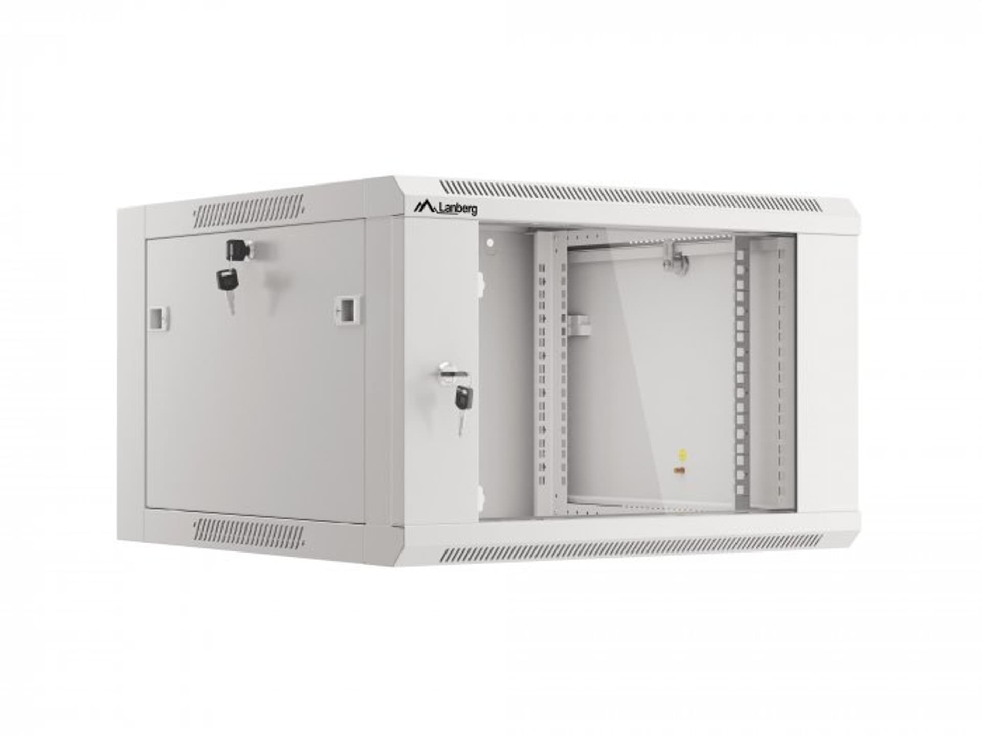 

SZAFA INSTALACYJNA RACK WISZĄCA 19" 6U 570X600 SZYBKI MONTAŻ SZARA LANBERG (FLAT PACK)