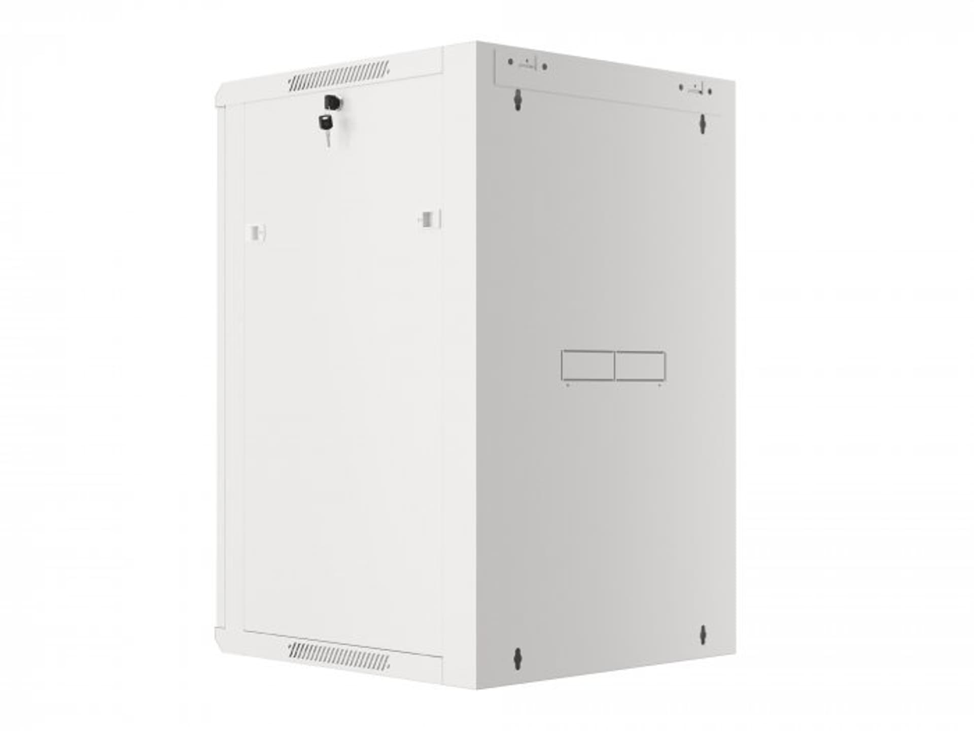 

SZAFA INSTALACYJNA RACK WISZĄCA 19 18U 570X600 SZYBKI MONTAŻ SZARA LANBERG (FLAT PACK)