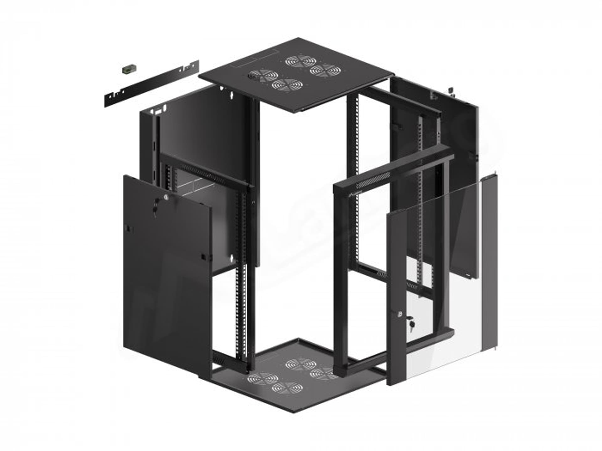 

SZAFA INSTALACYJNA RACK WISZĄCA 19" 15U 570X600 SZYBKI MONTAŻ CZARNA LANBERG (FLAT PACK)
