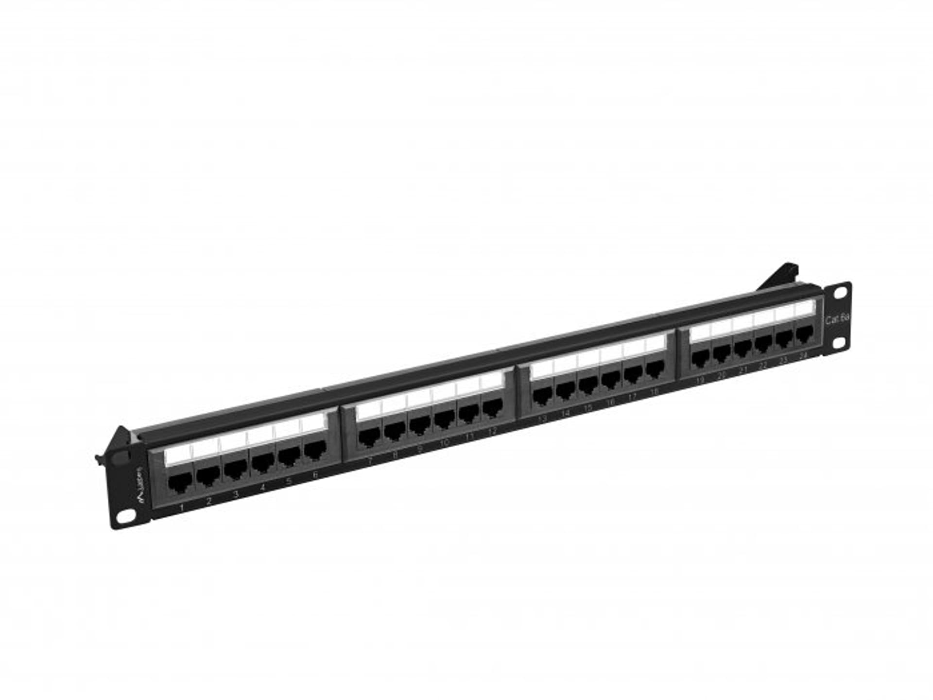 

PATCH PANEL 24 PORT 1U 19” KAT.6A CZARNY LANBERG