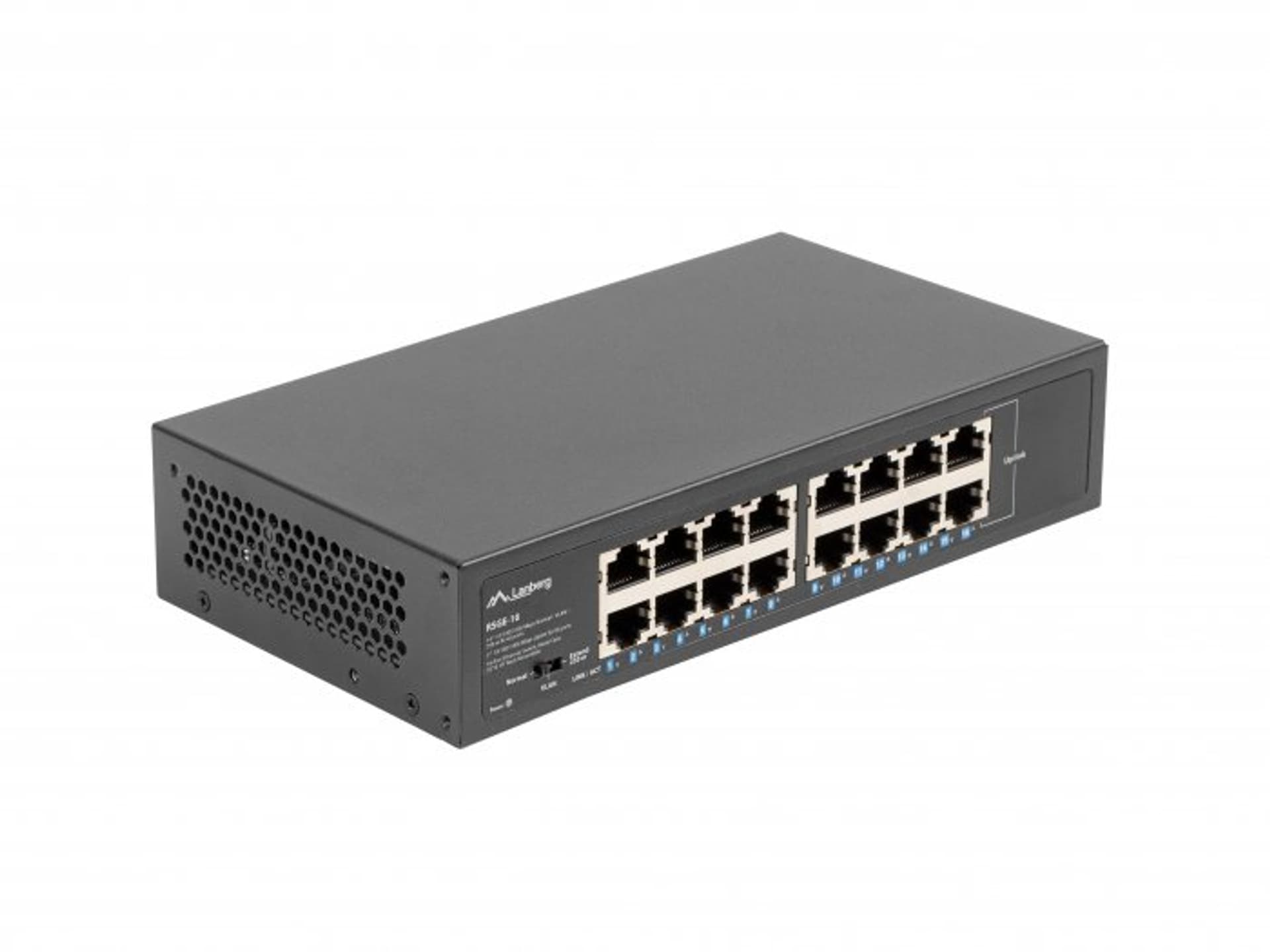 

SWITCH LANBERG RSGE-16 16X 1GB NIEZARZĄDZALNY GIGABIT ETHERNET RACK 10/19
