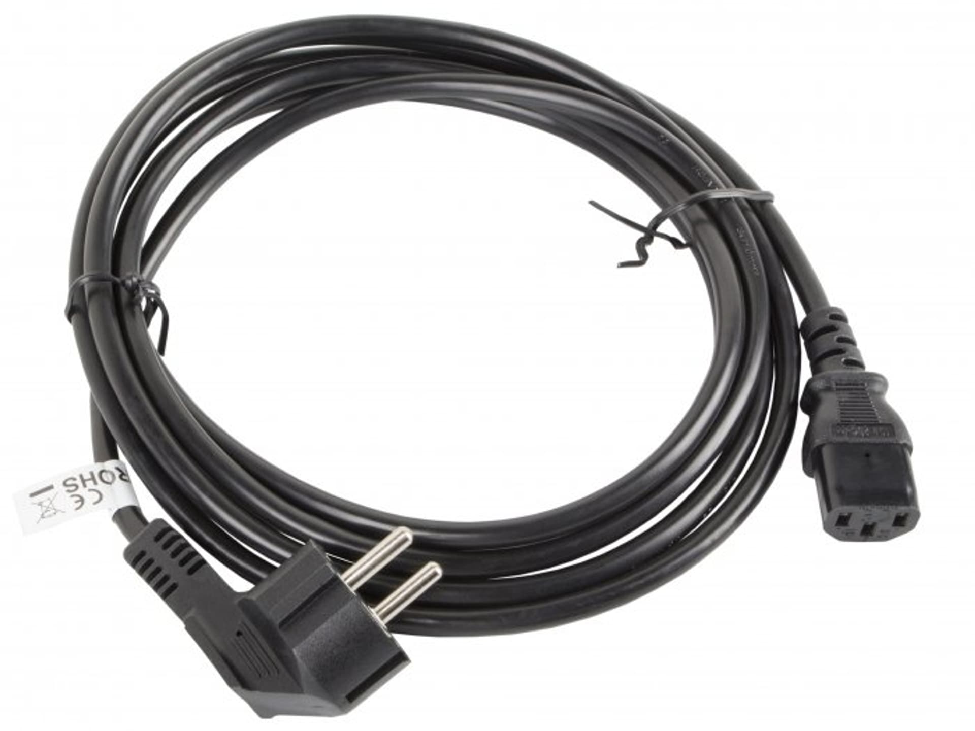 

KABEL ZASILAJĄCY CEE 7/7->IEC 320 C13 3M VDE CZARNY