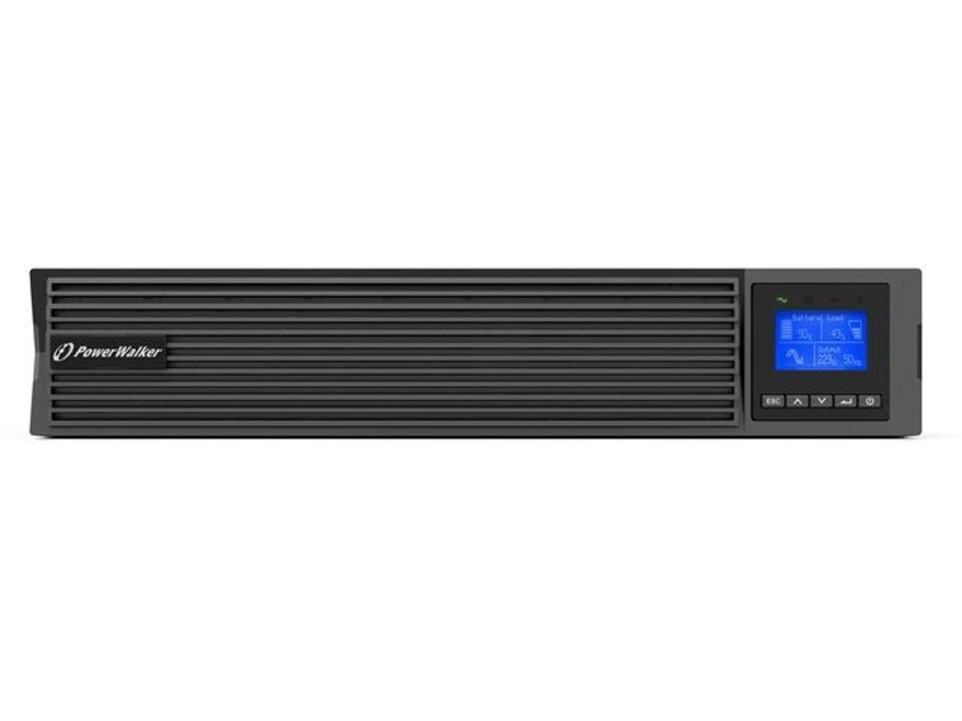 

UPS RACK POWERWALKER VFI 3000 ICR IOT PF1 ON-LINE 3000VA 8X IEC C13 1X IEC C19 USB-B LCD 2U