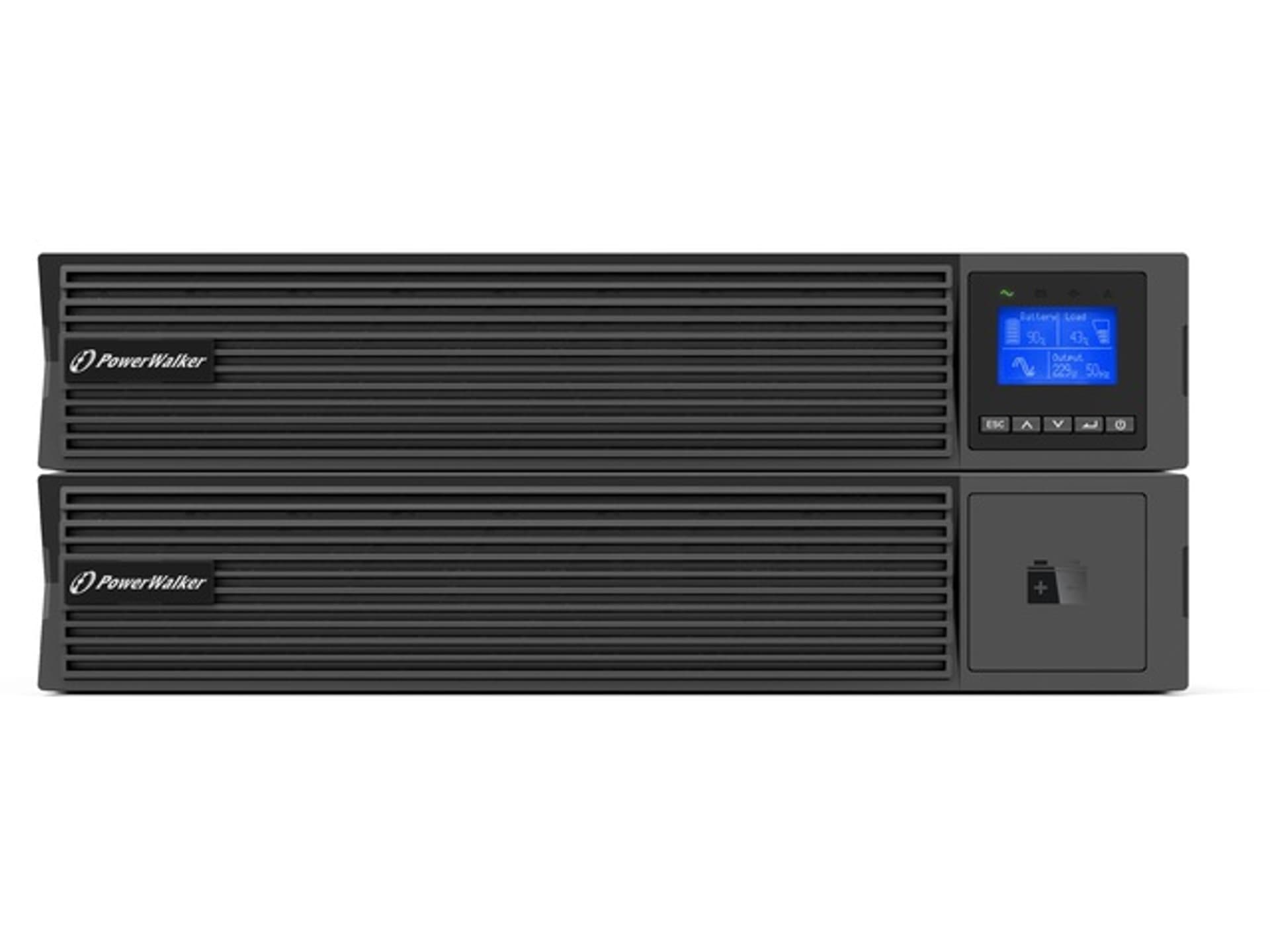 

UPS RACK POWERWALKER VFI 1500 ICR IOT PF1 ON-LINE 1500VA 8X IEC C13 USB-B RS-232 LCD 2U