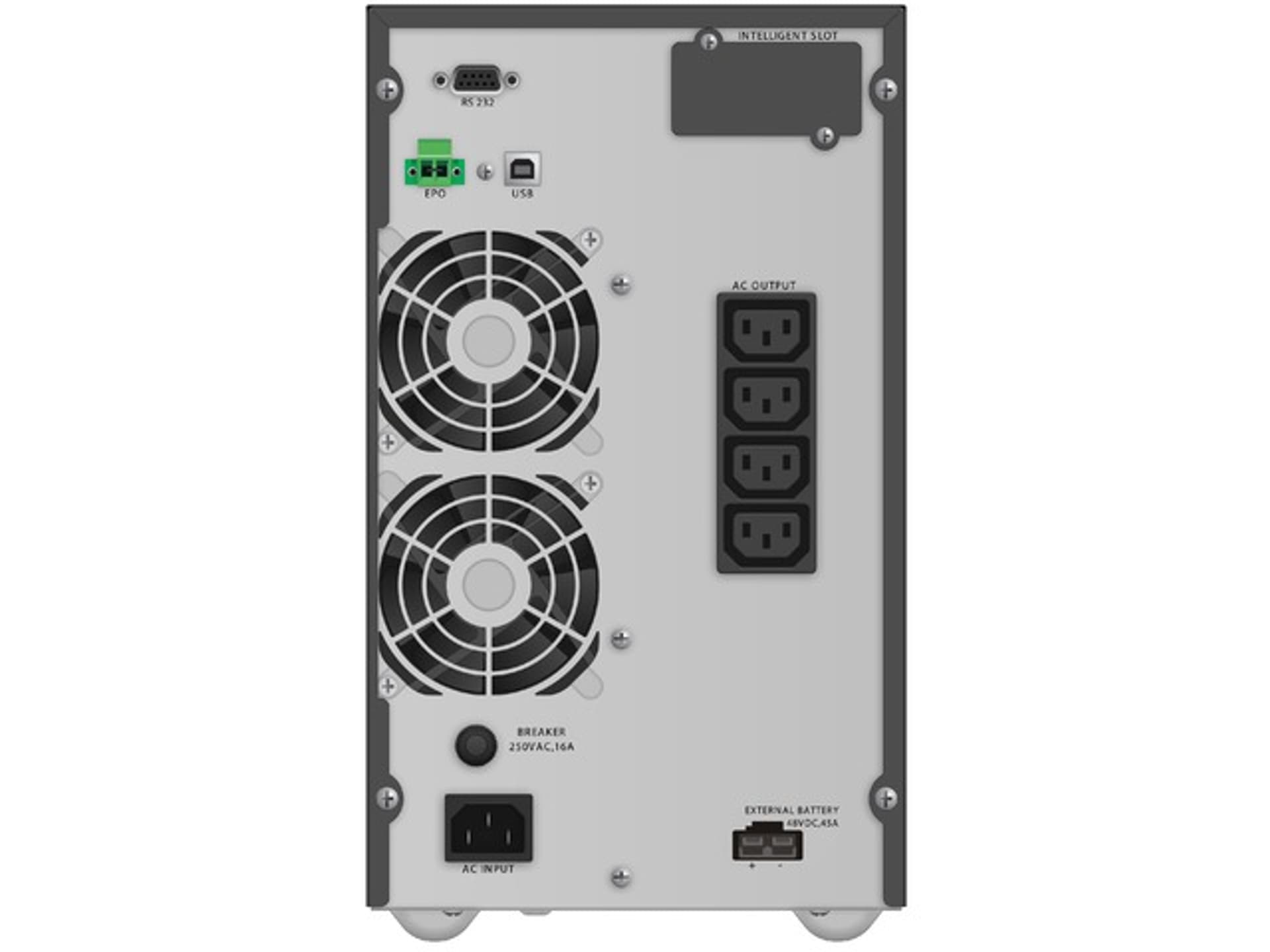 

UPS POWERWALKER VFI 2000 TGB ON-LINE 2000VA 4X IEC C13 USB-B RS-232 LCD TOWER EPO