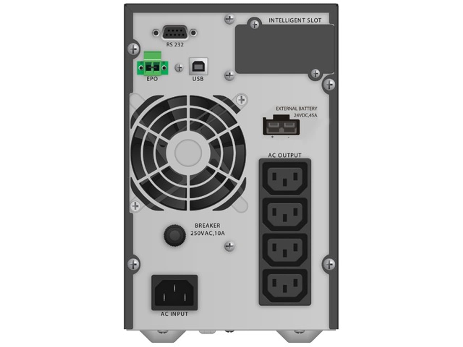 

UPS POWERWALKER VFI 1000 TGB ON-LINE 1000VA 4X IEC C13 USB-B RS-232 LCD TOWER EPO