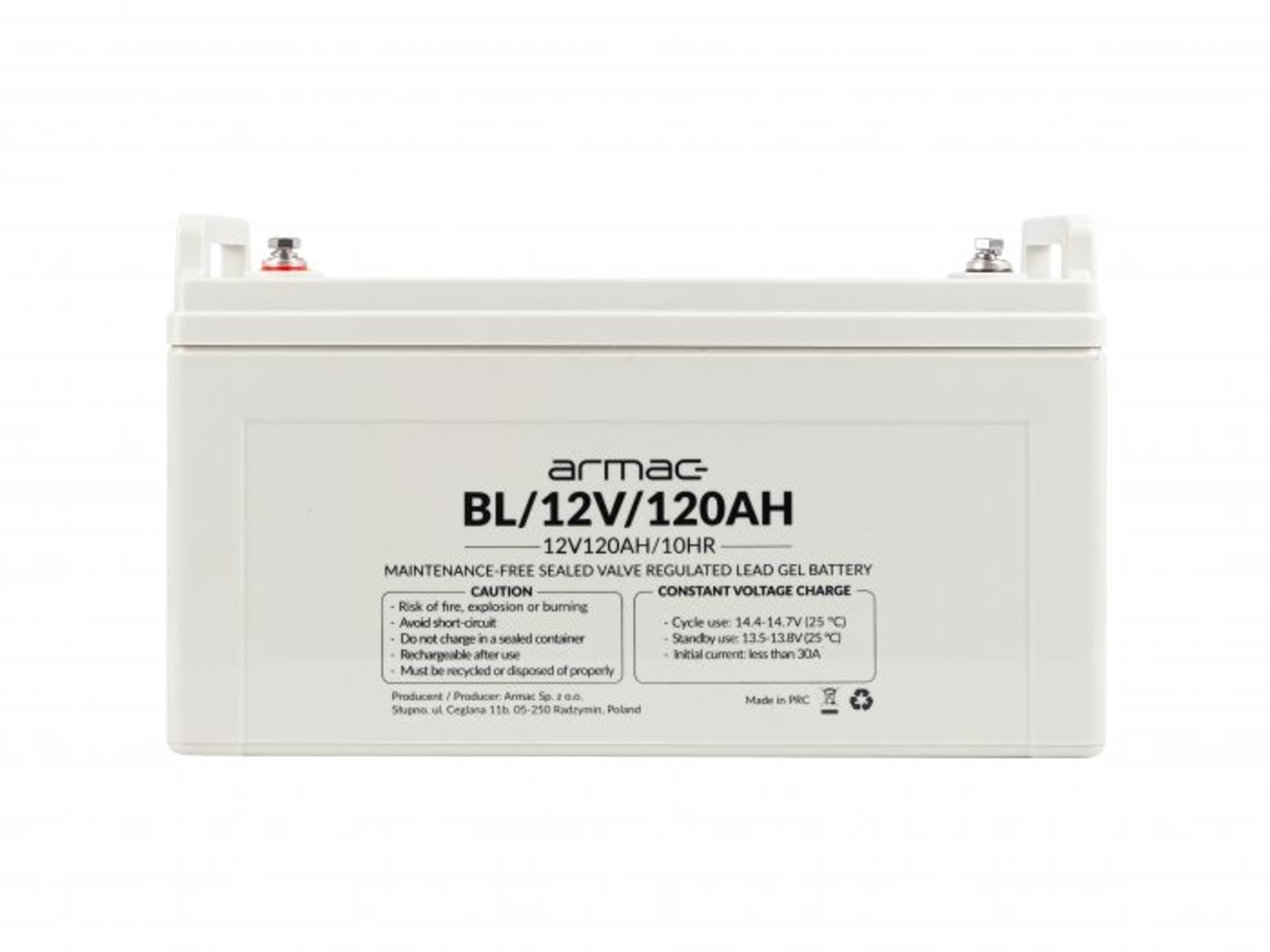 

AKUMULATOR ŻELOWY DO UPS 12V/120AH LONG-LIFE UNIWERSALNY ARMAC