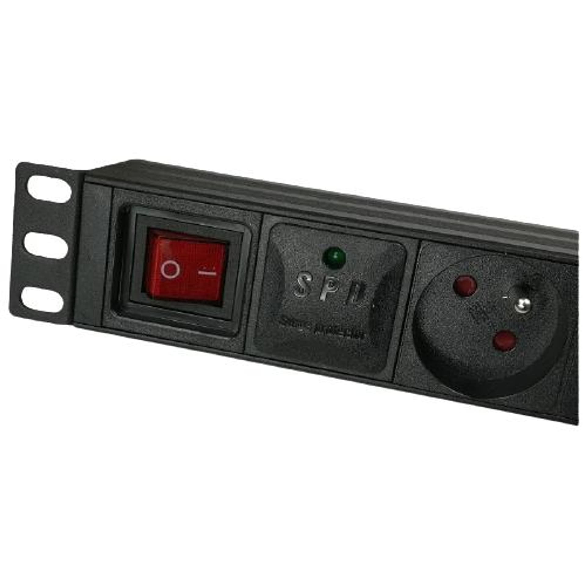 

Listwa zasilająca 230V RACK 19, 8 gniazd z wyłącznikiem i modułem przeciwprzepięciowym, 1.8m
