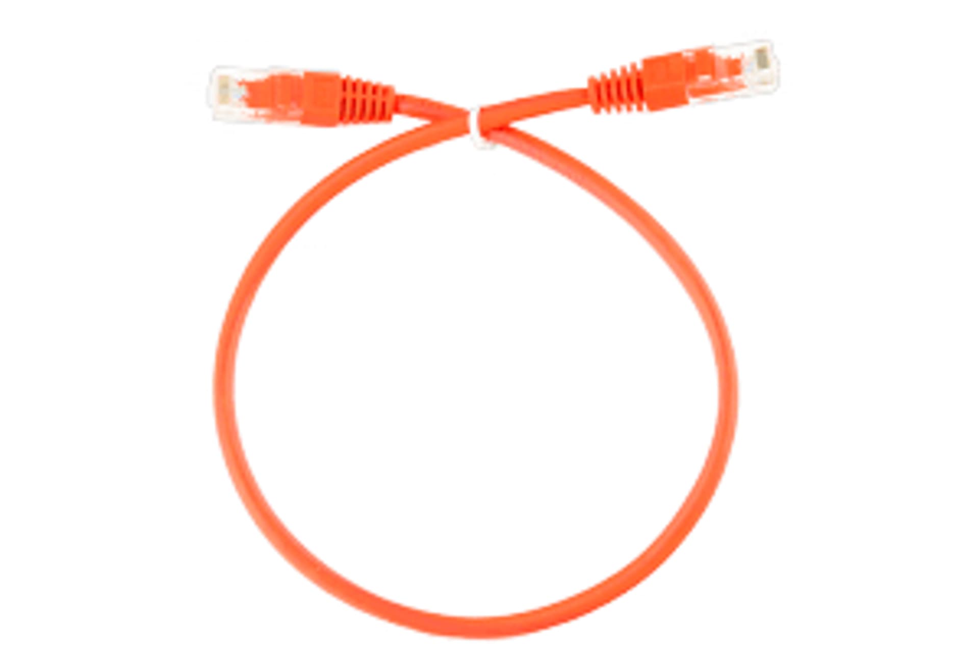 

Patchcord UTP Kategorii 5 0.25m pomarańczowy