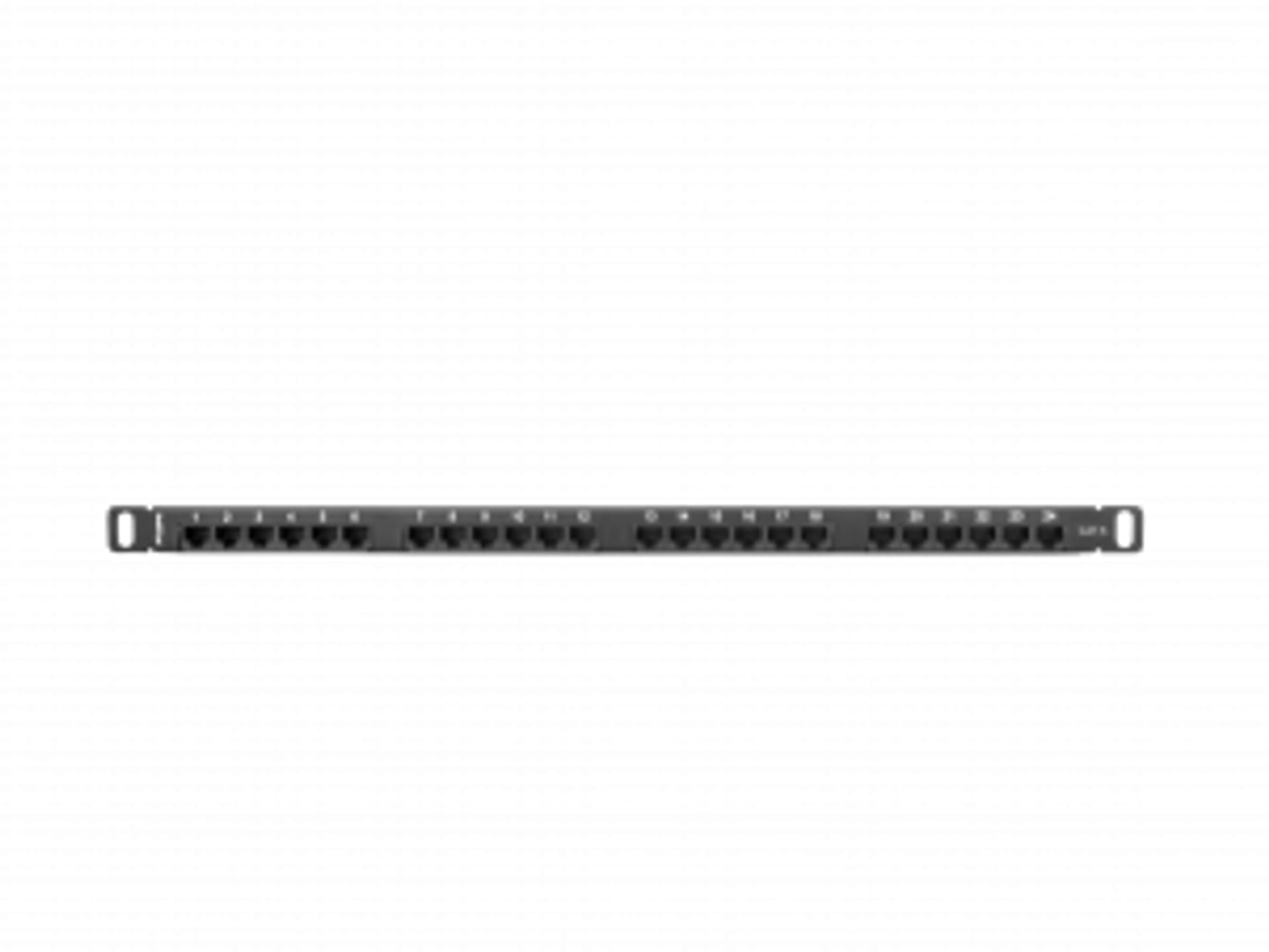 

PATCH PANEL 24 PORT 0.5U 19” KAT.6 CZARNY LANBERG