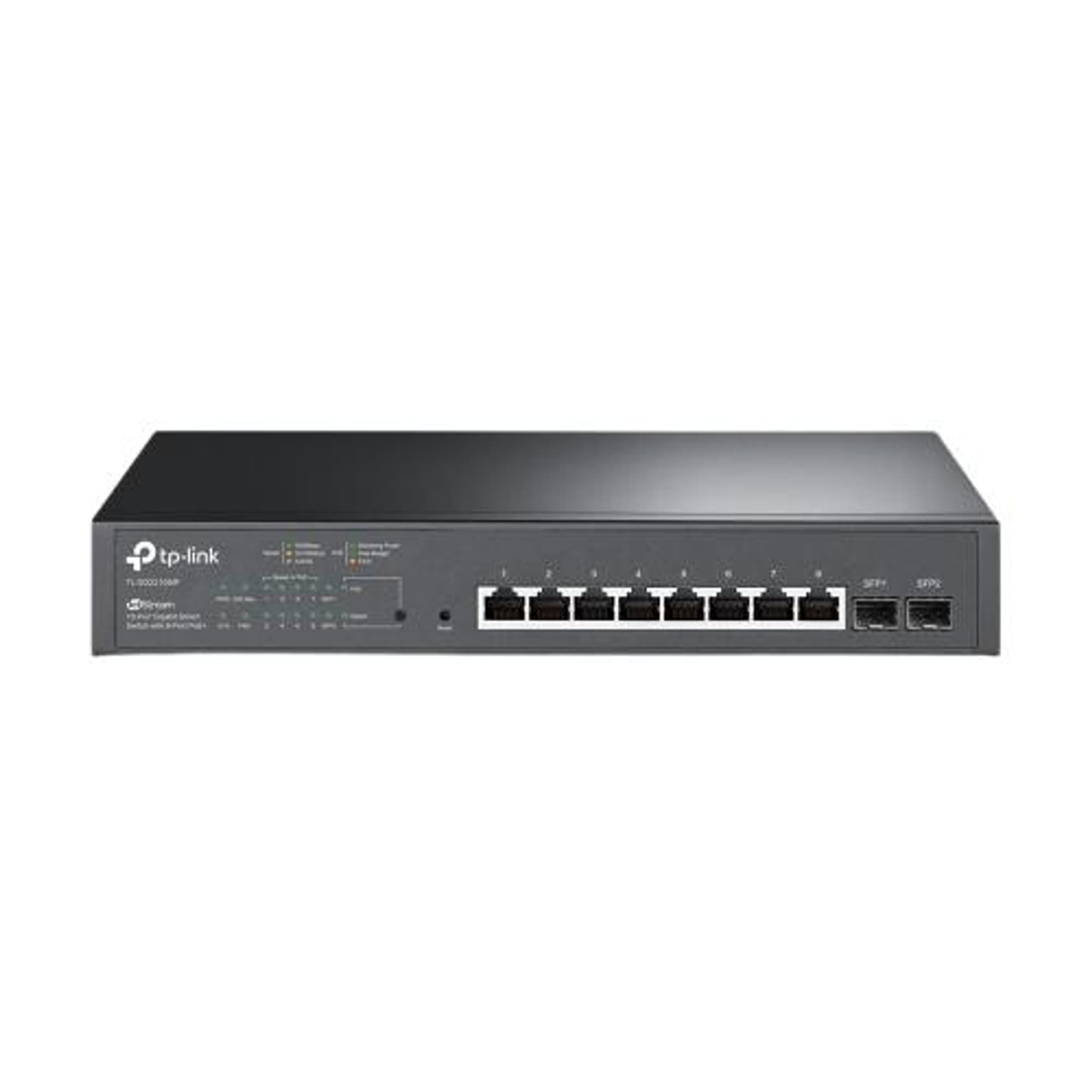 

TP-Link TL-SG2210MP Gigabitowy Przełącznik Smart JetStream, 8 portów PoE+, 2 Sloty SFP