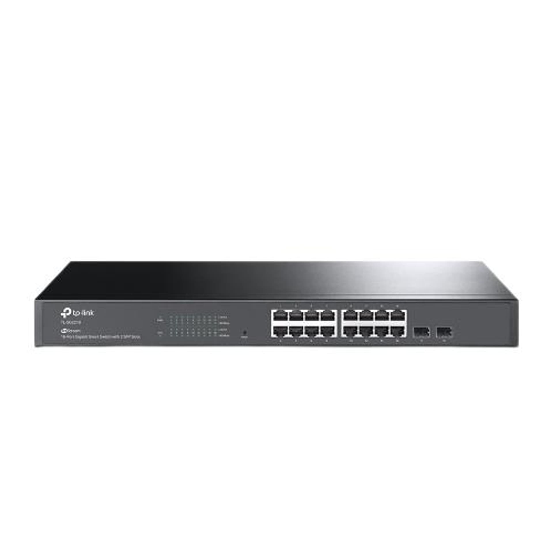 

TP-Link TL-SG2218, przełącznik Smart JetStream, 16 portów gigabitowych, 2 sloty SFP