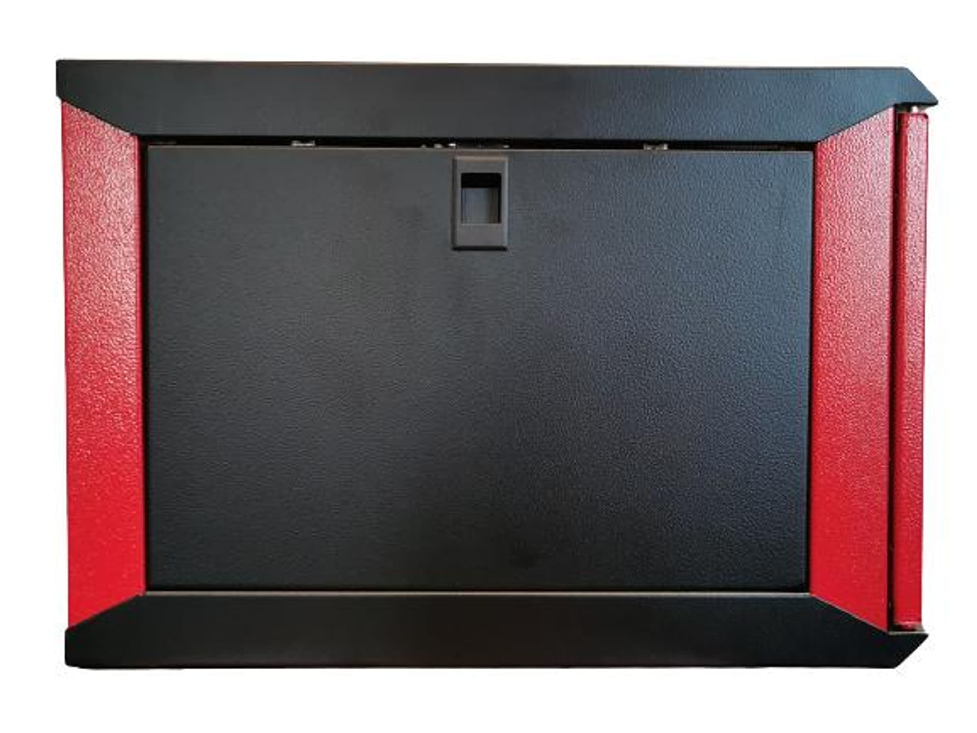 

Szafa rack 19 wisząca 6U 600x600mm czerwono czarna szklane drzwi
