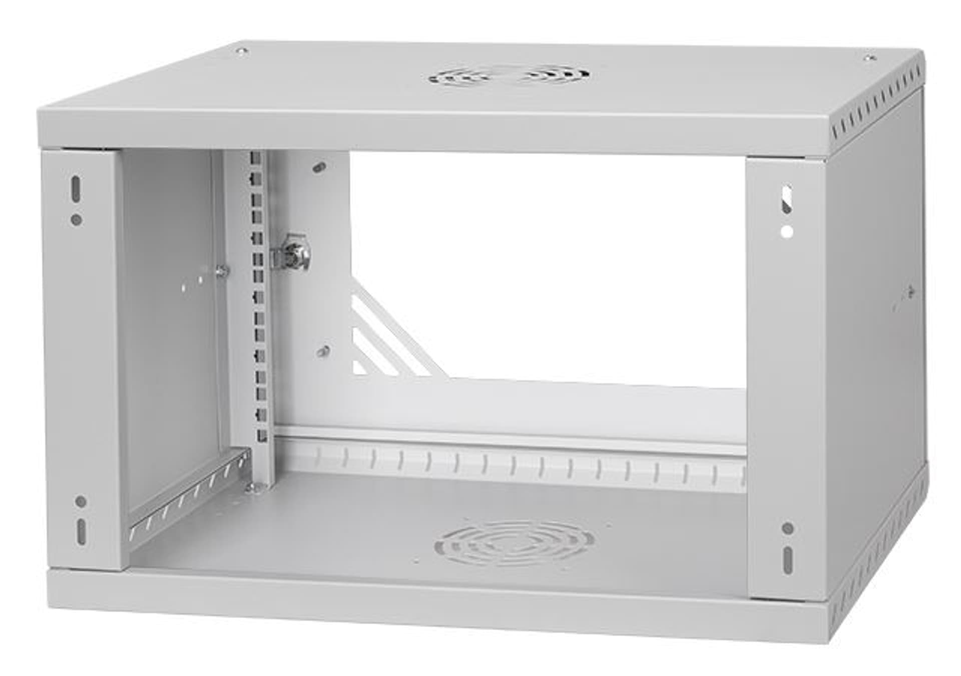 

Szafa rack 19 6U głebokość 350mm szkło szara