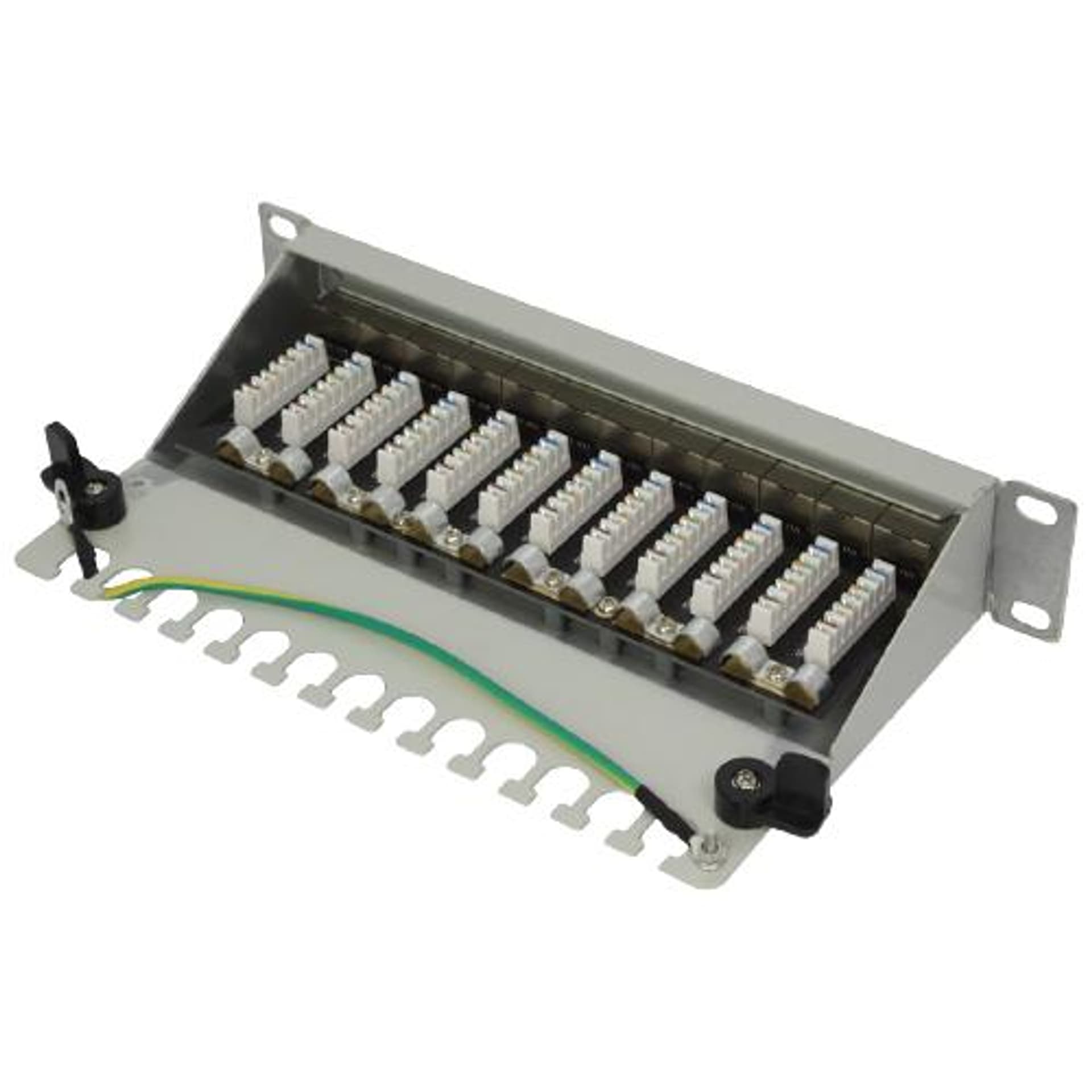 

Patch panel 10''/1U STP kat. 6a 12-port